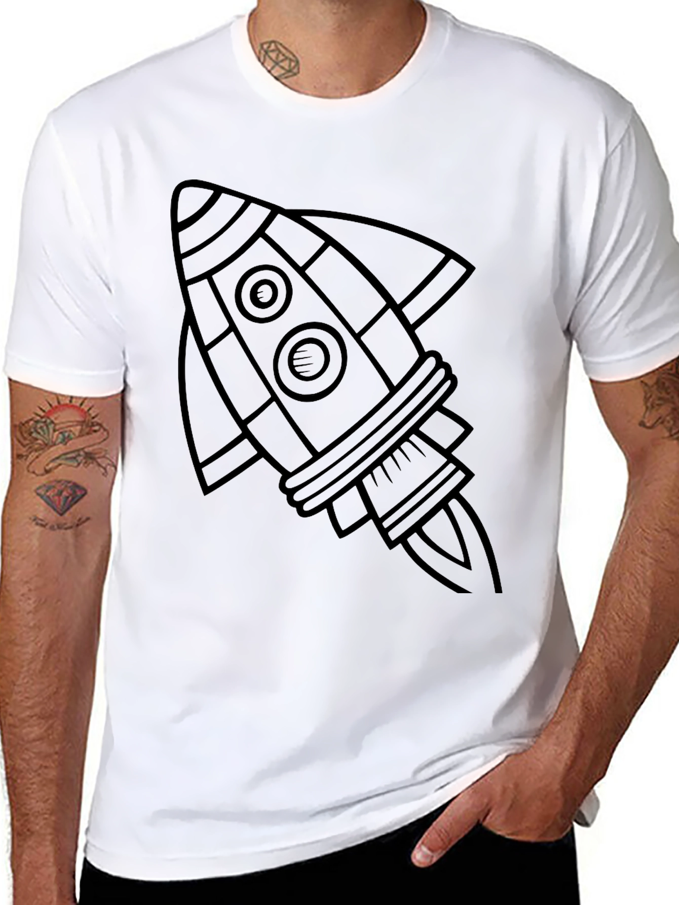 Rocket Graphic T-Shirt - Space Adventure Tee