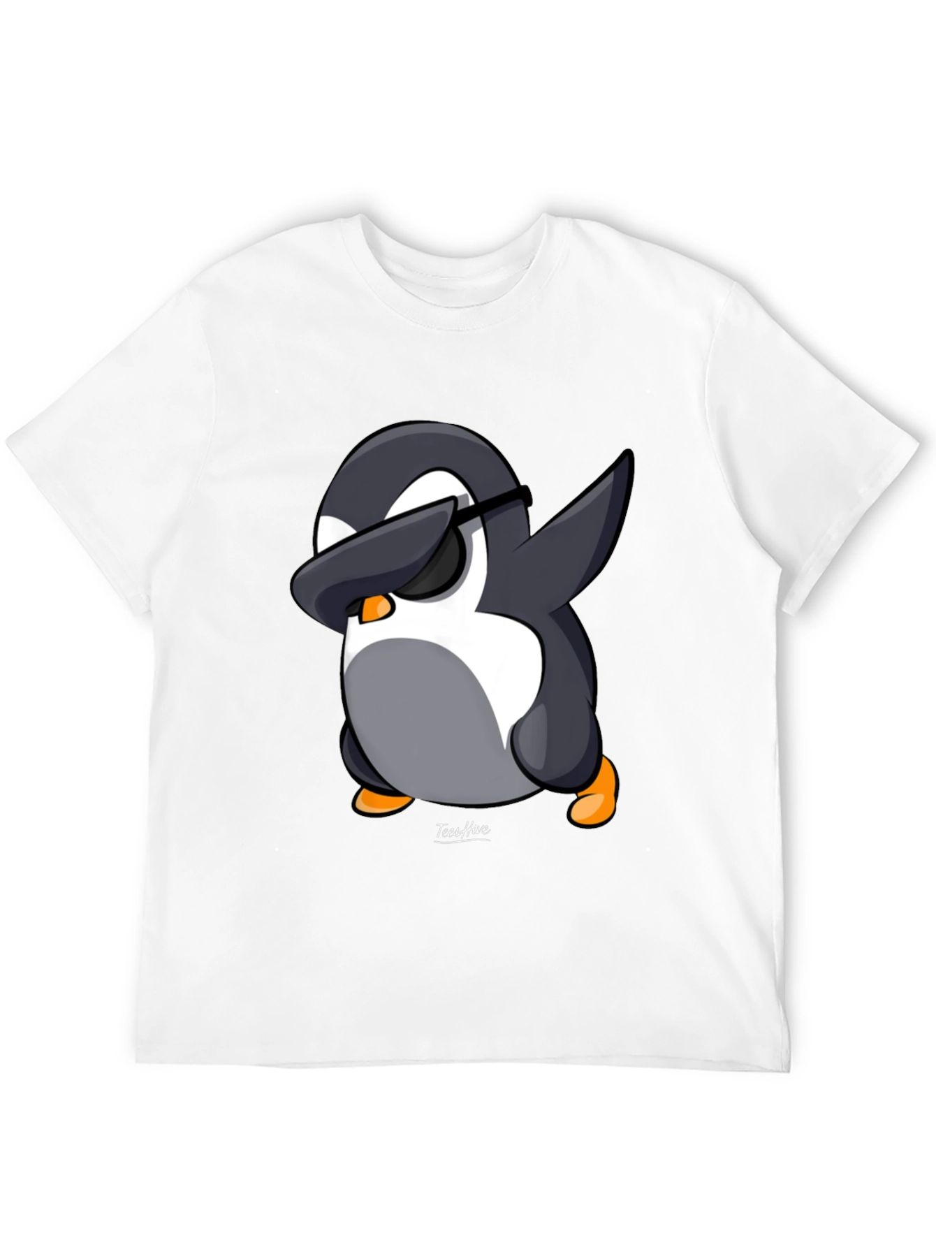Dabbing Penguin Graphic Tee - Black