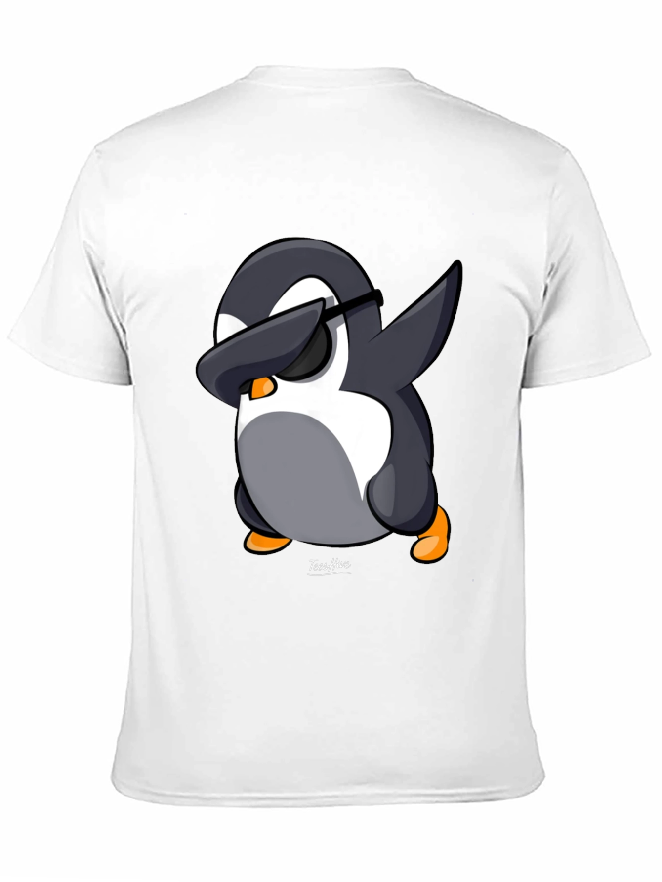 Dabbing Penguin Graphic Tee - Black