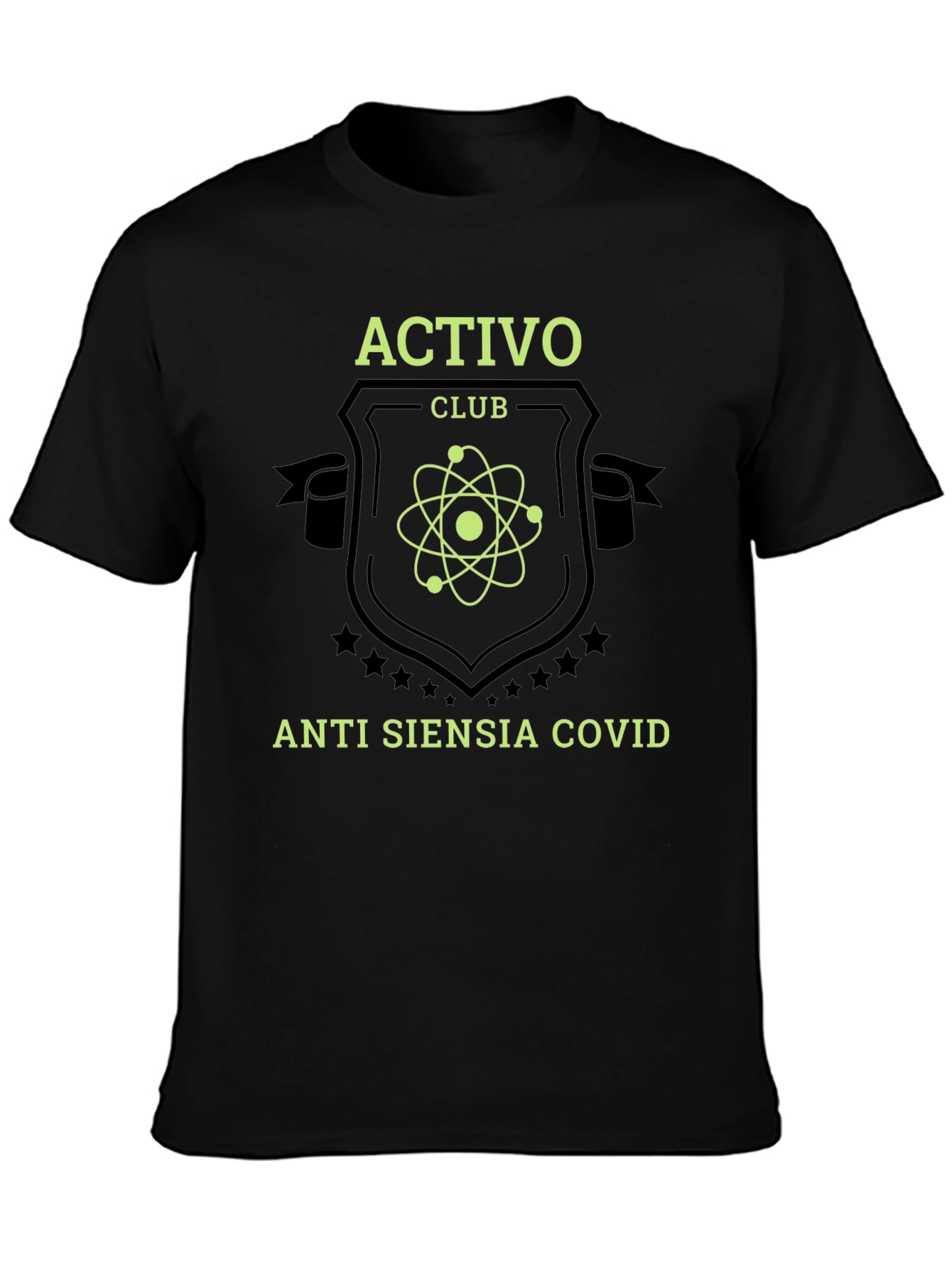 Activo Club Anti Siensia Covid Black T-Shirt