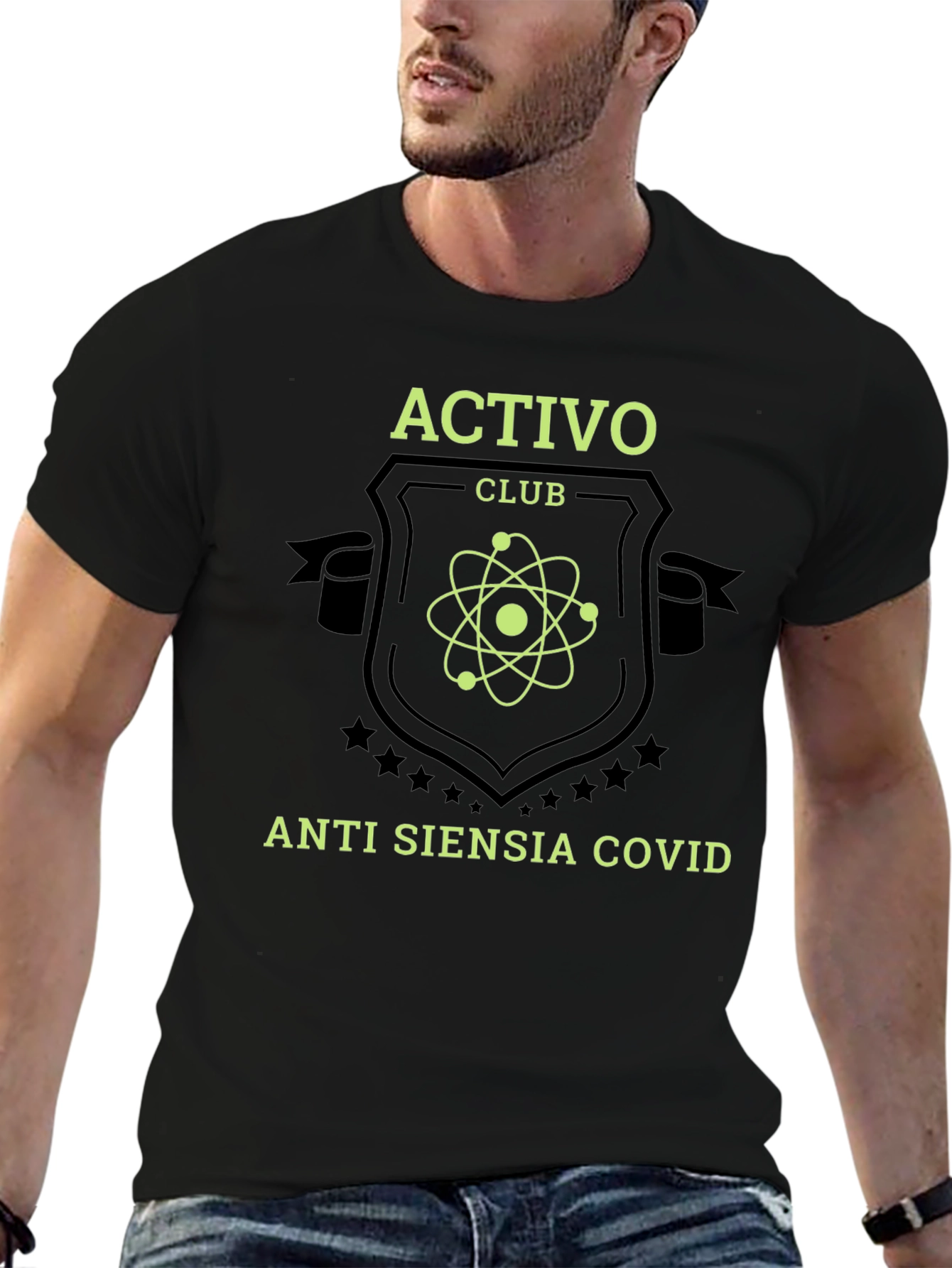 Activo Club Anti Siensia Covid Black T-Shirt
