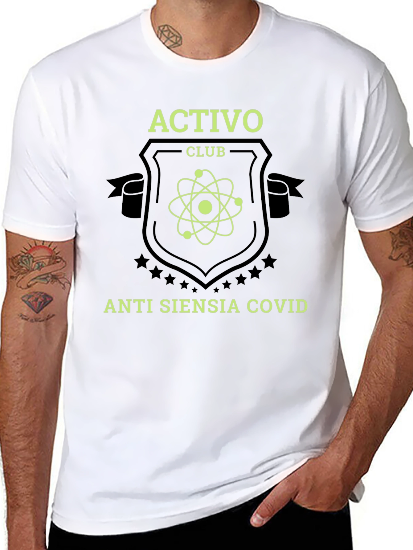 Activo Club Anti Siensia Covid Black T-Shirt