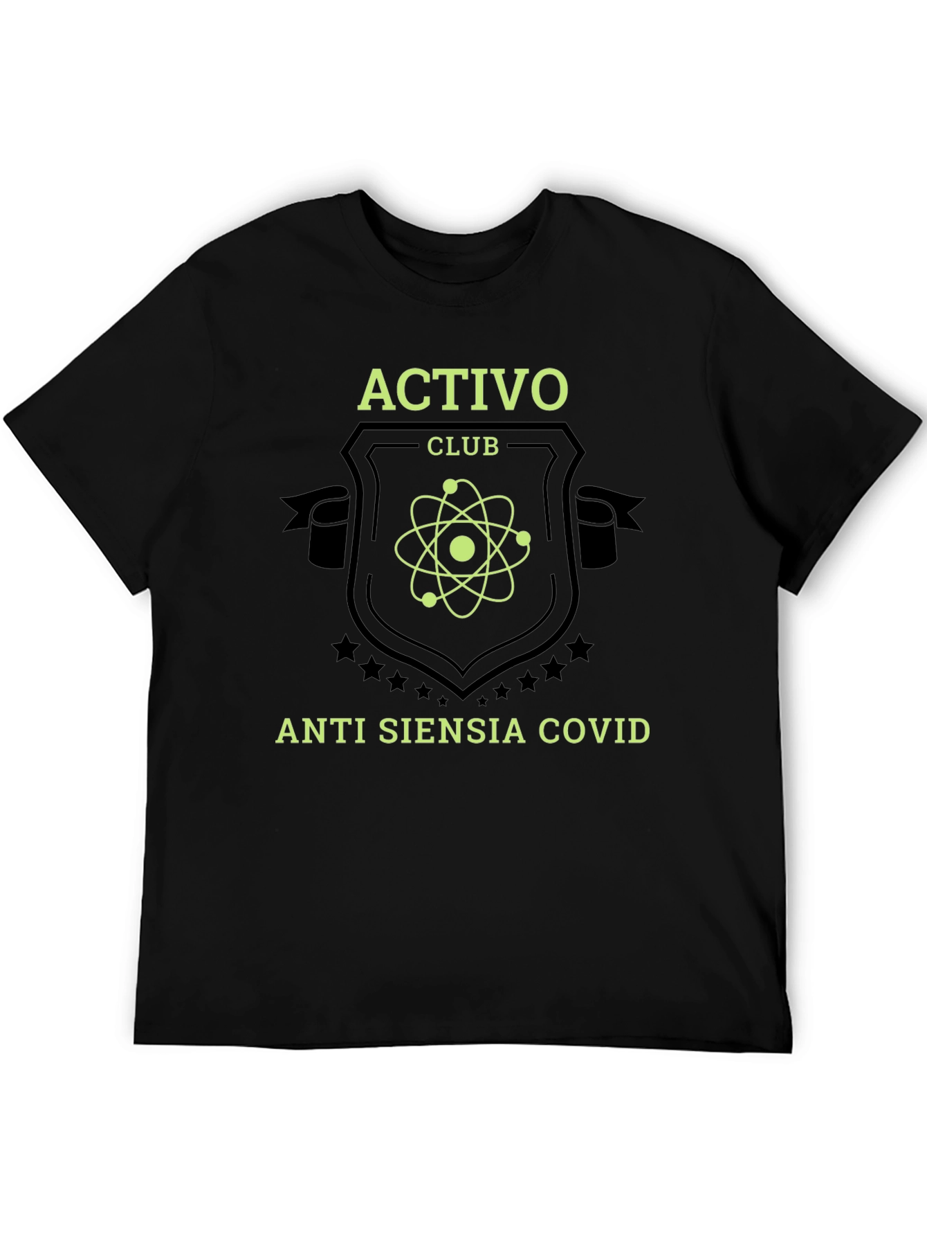 Activo Club Anti Siensia Covid Black T-Shirt