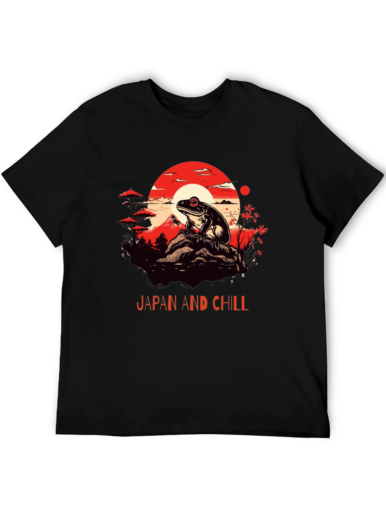 Japan and Chill Frog Graphic Tee