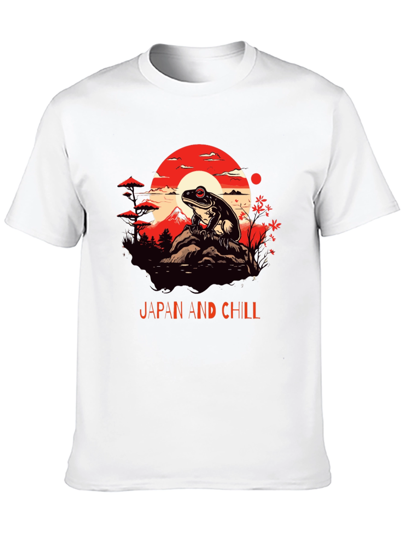 Japan and Chill Frog Graphic Tee