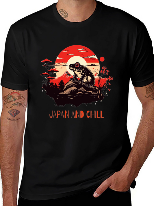 Japan and Chill Frog Graphic Tee