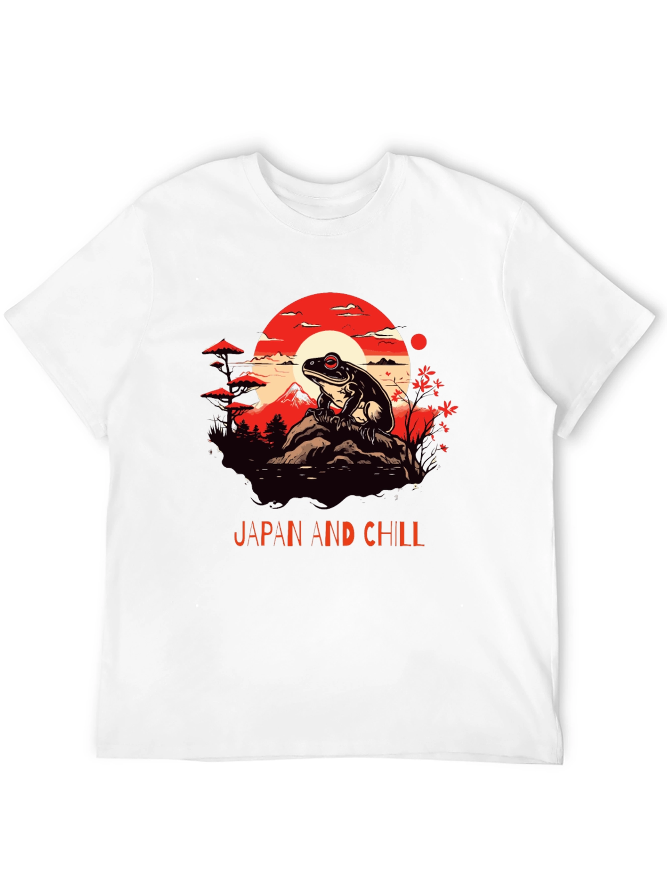 Japan and Chill Frog Graphic Tee