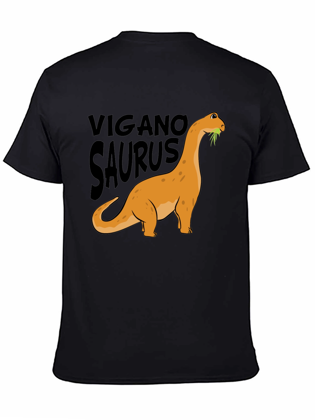 Vegan Dinosaur Graphic Tee - Organic Cotton Blend