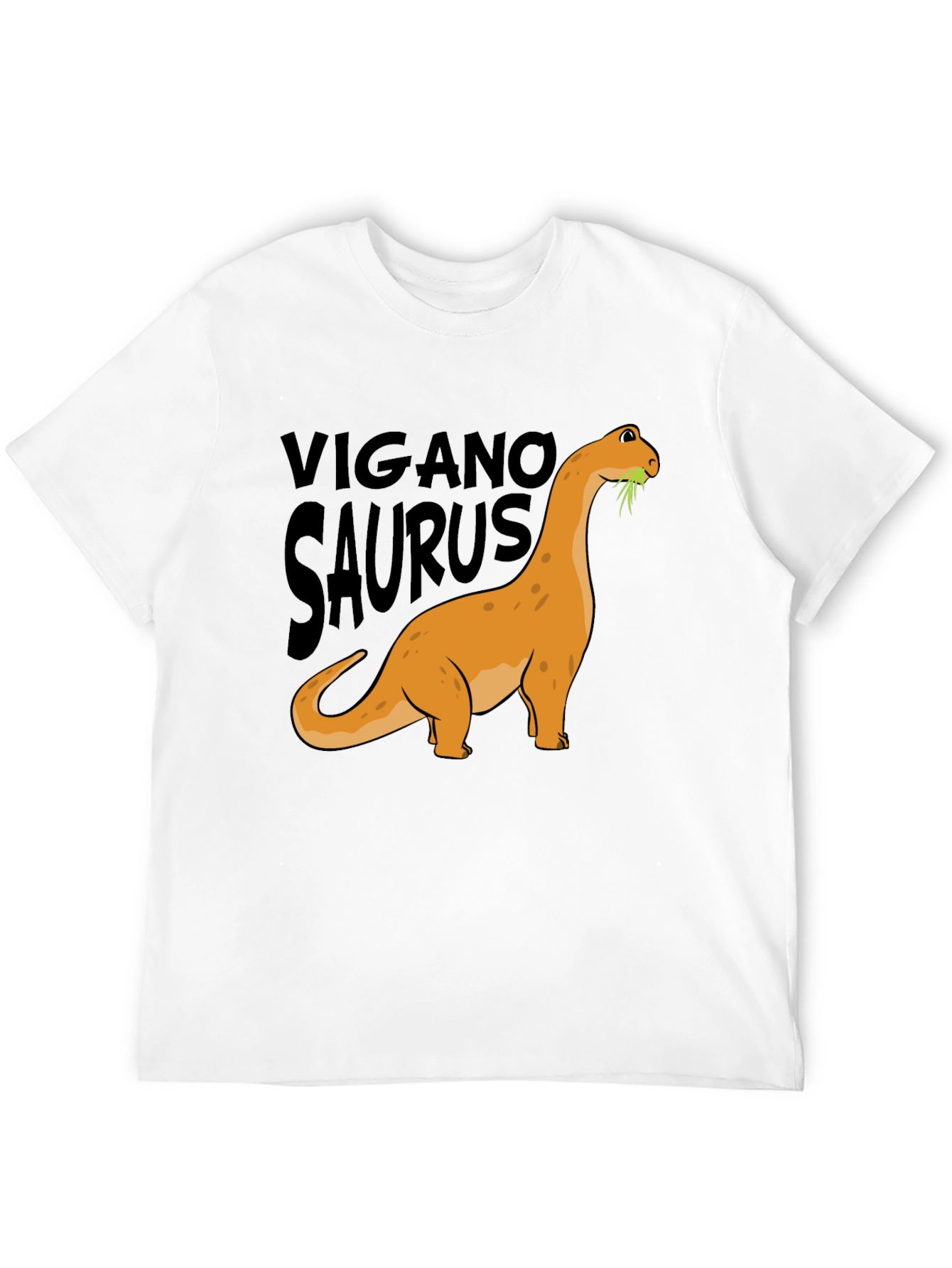 Vegan Dinosaur Graphic Tee - Organic Cotton Blend