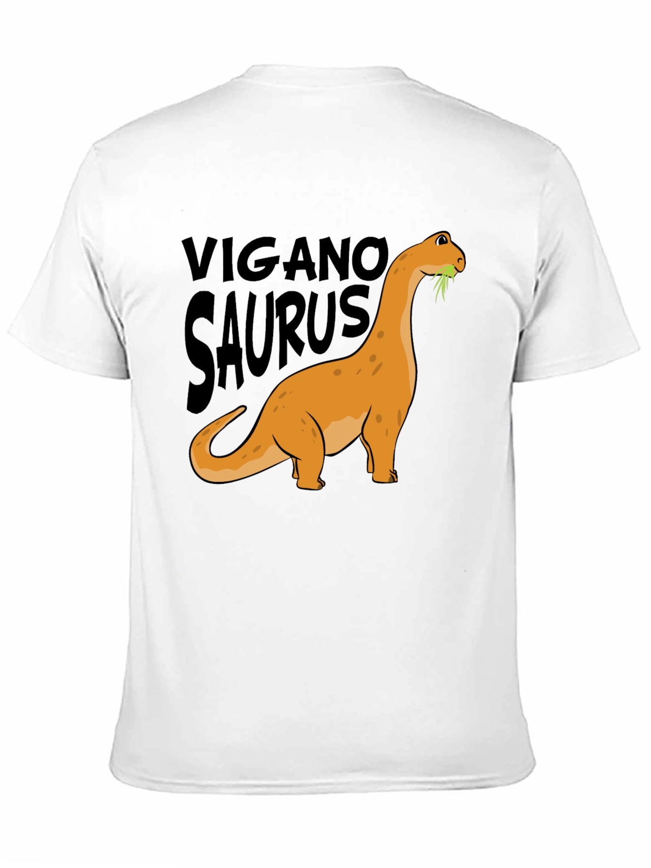 Vegan Dinosaur Graphic Tee - Organic Cotton Blend