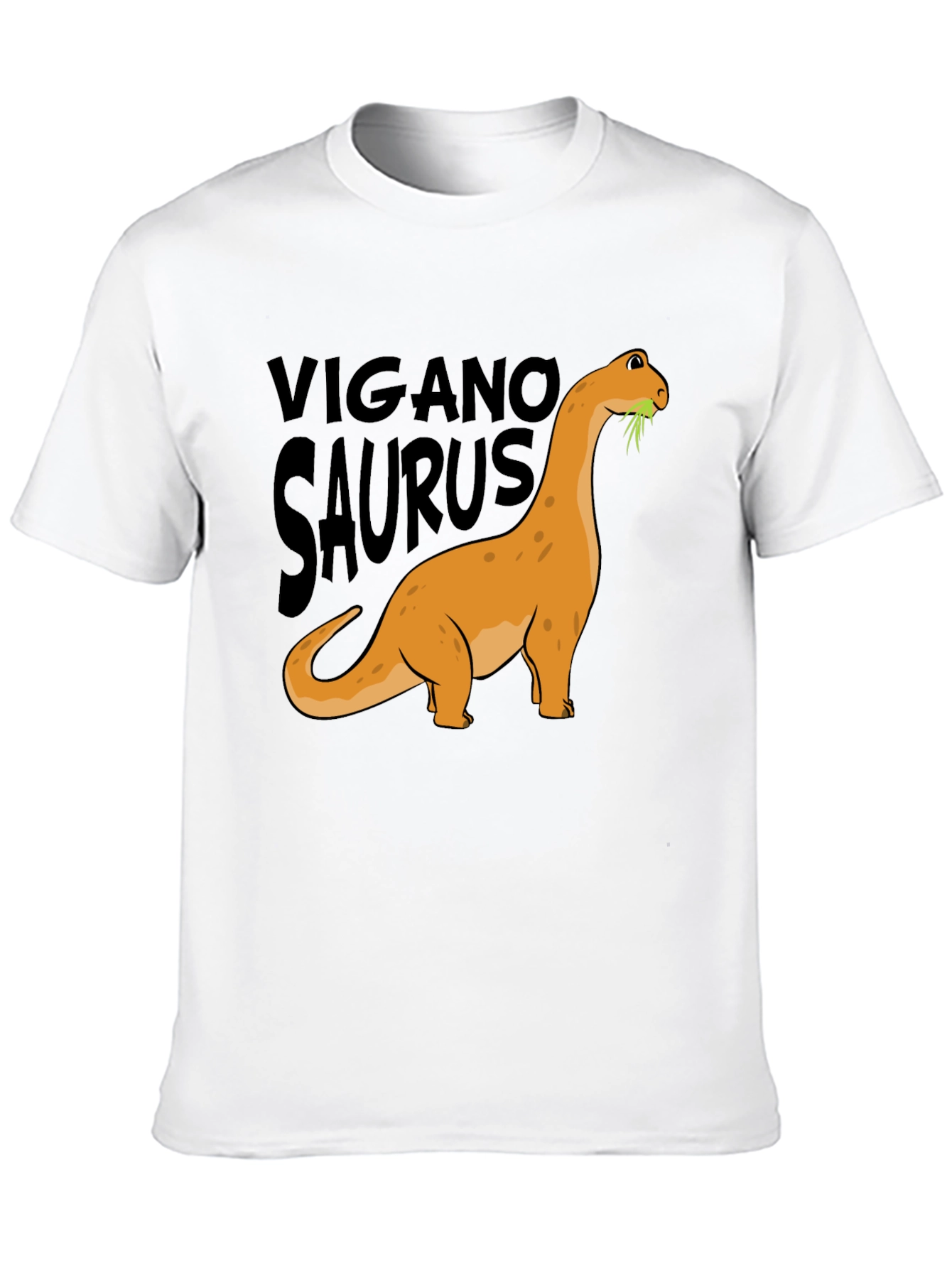 Vegan Dinosaur Graphic Tee - Organic Cotton Blend