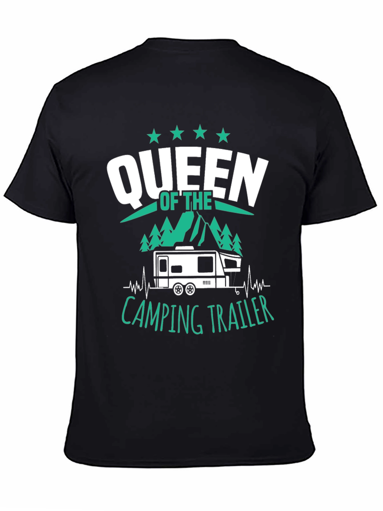 Queen of the Camping Trailer Graphic T-Shirt