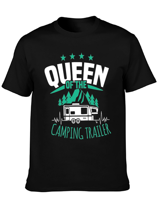 Queen of the Camping Trailer Graphic T-Shirt