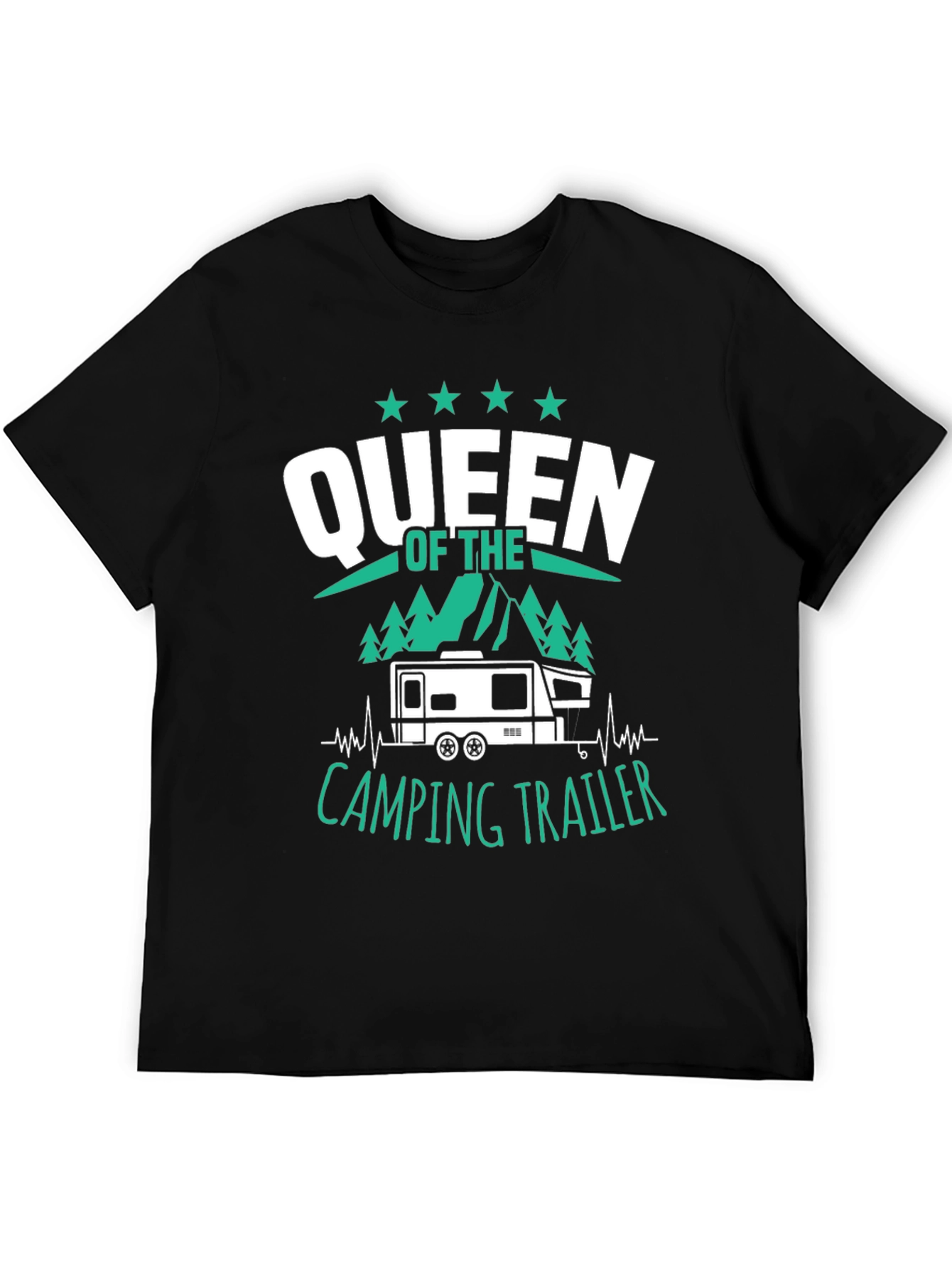 Queen of the Camping Trailer Graphic T-Shirt