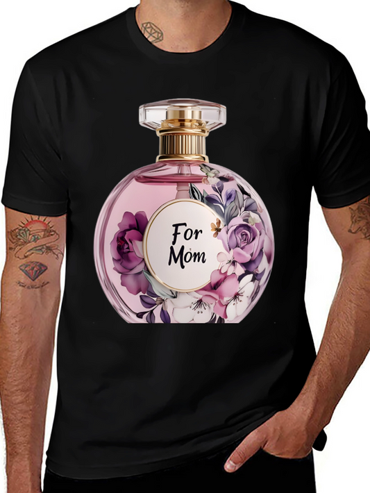 Floral Perfume For Mom Graphic T-Shirt