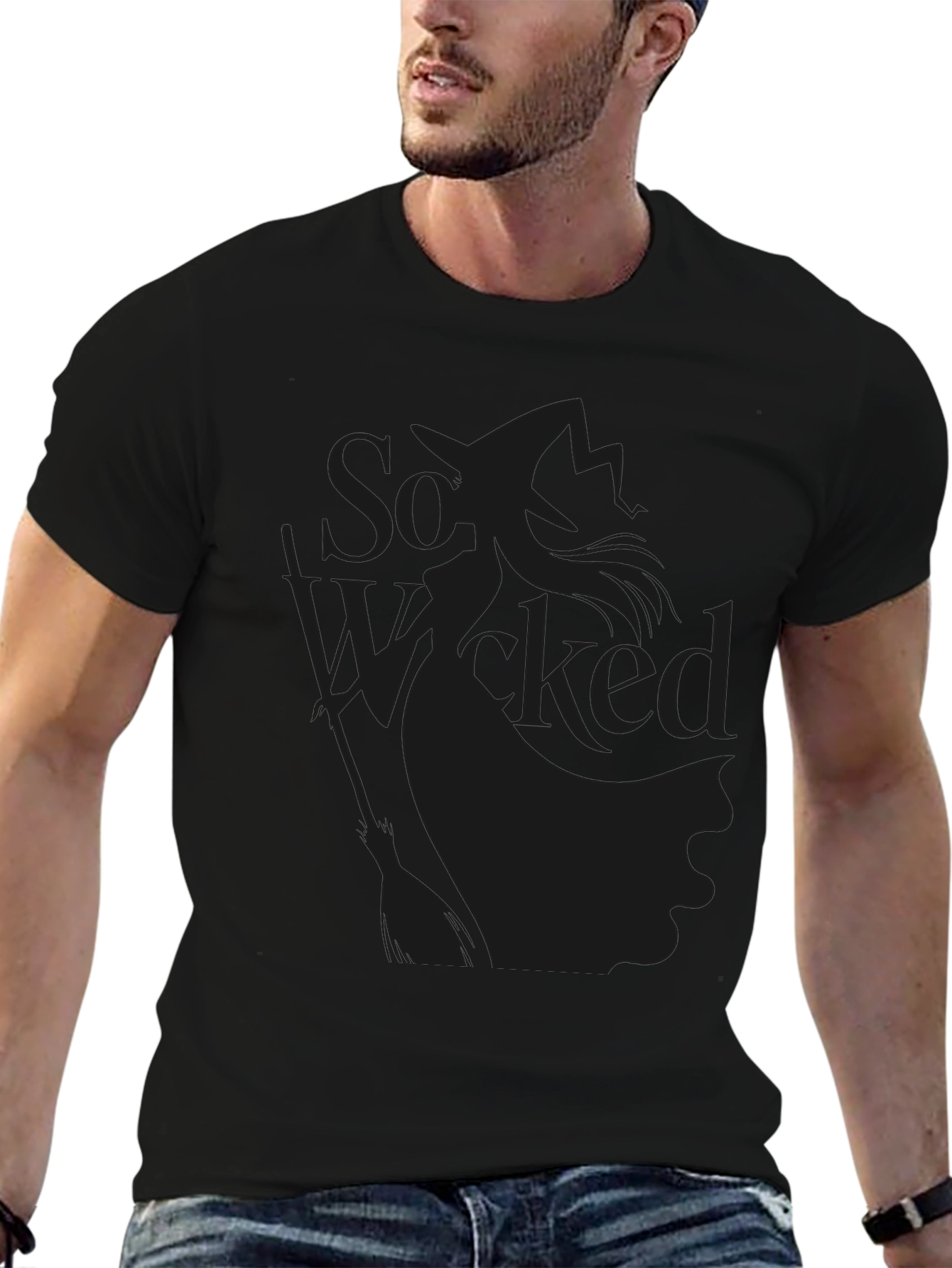 Mens Black So Wicked Graphic Tee