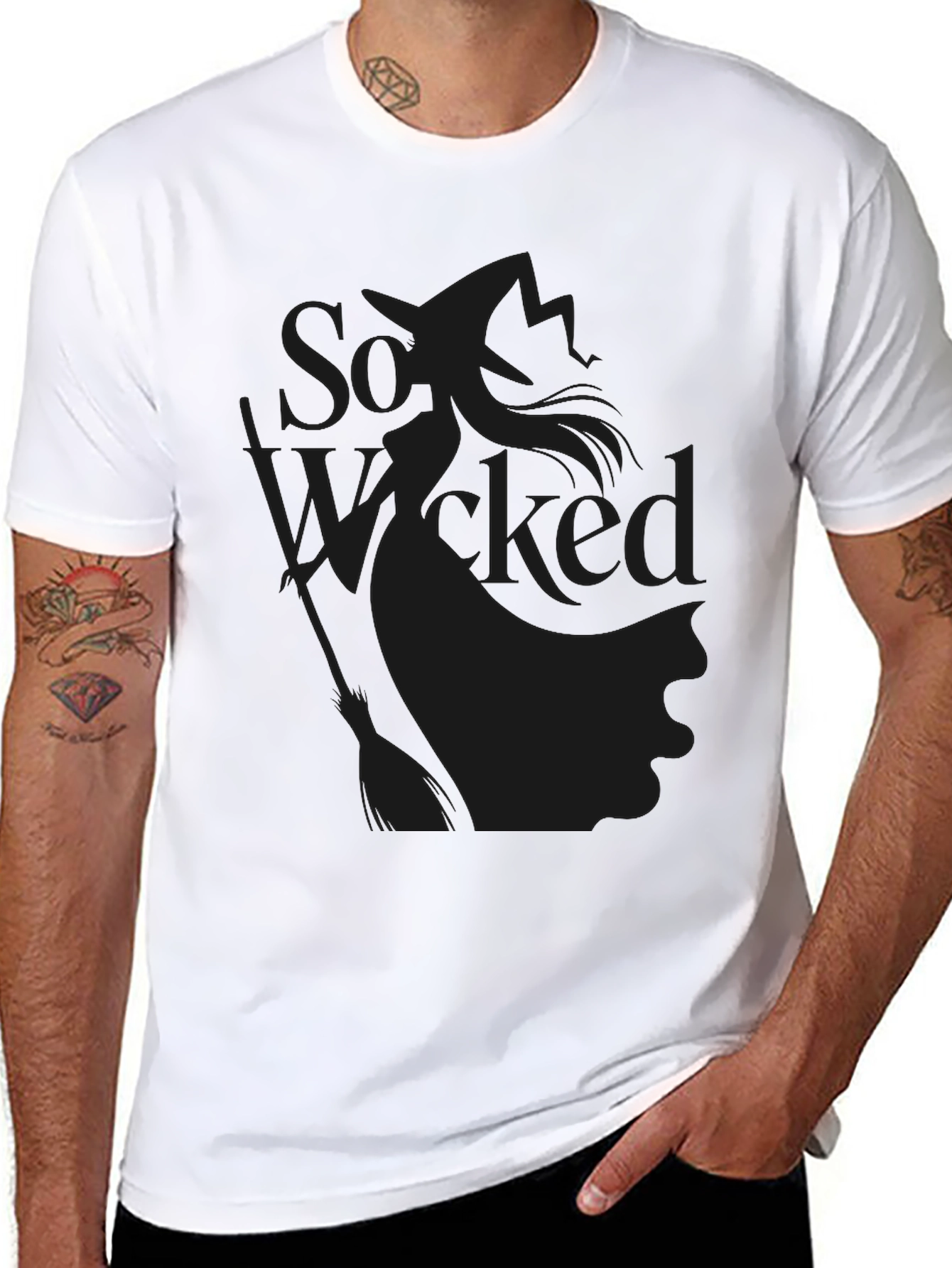 Mens Black So Wicked Graphic Tee