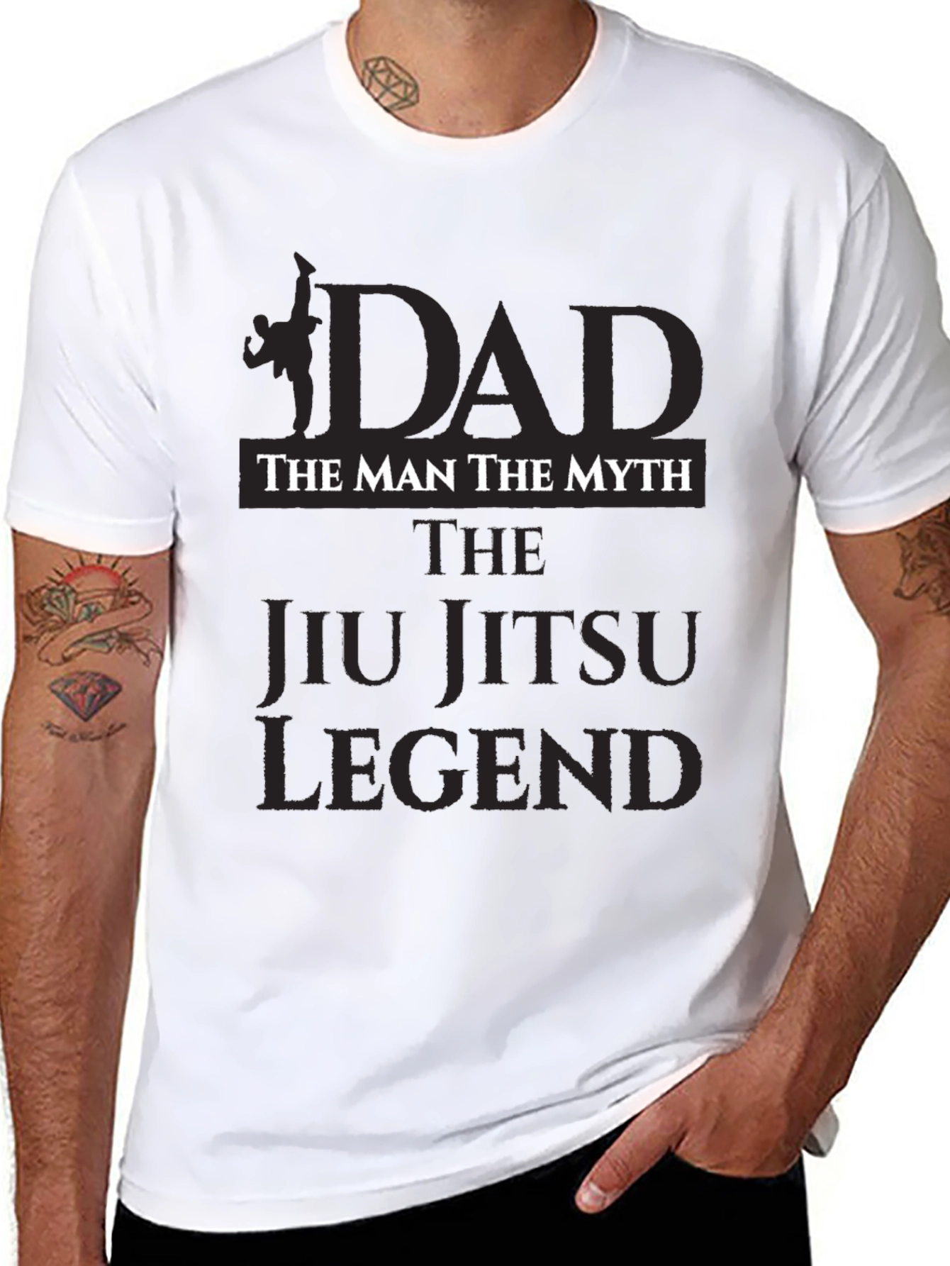 Dad Jiu Jitsu Legend Black T-Shirt