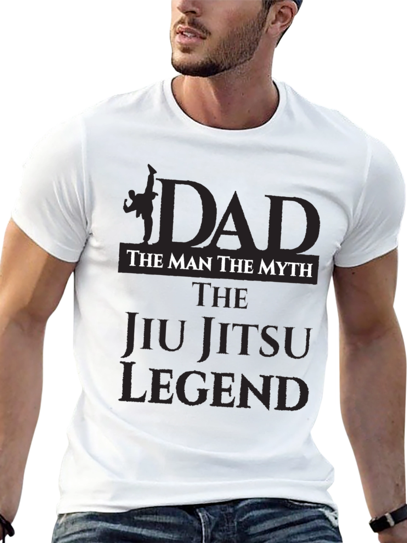 Dad Jiu Jitsu Legend Black T-Shirt