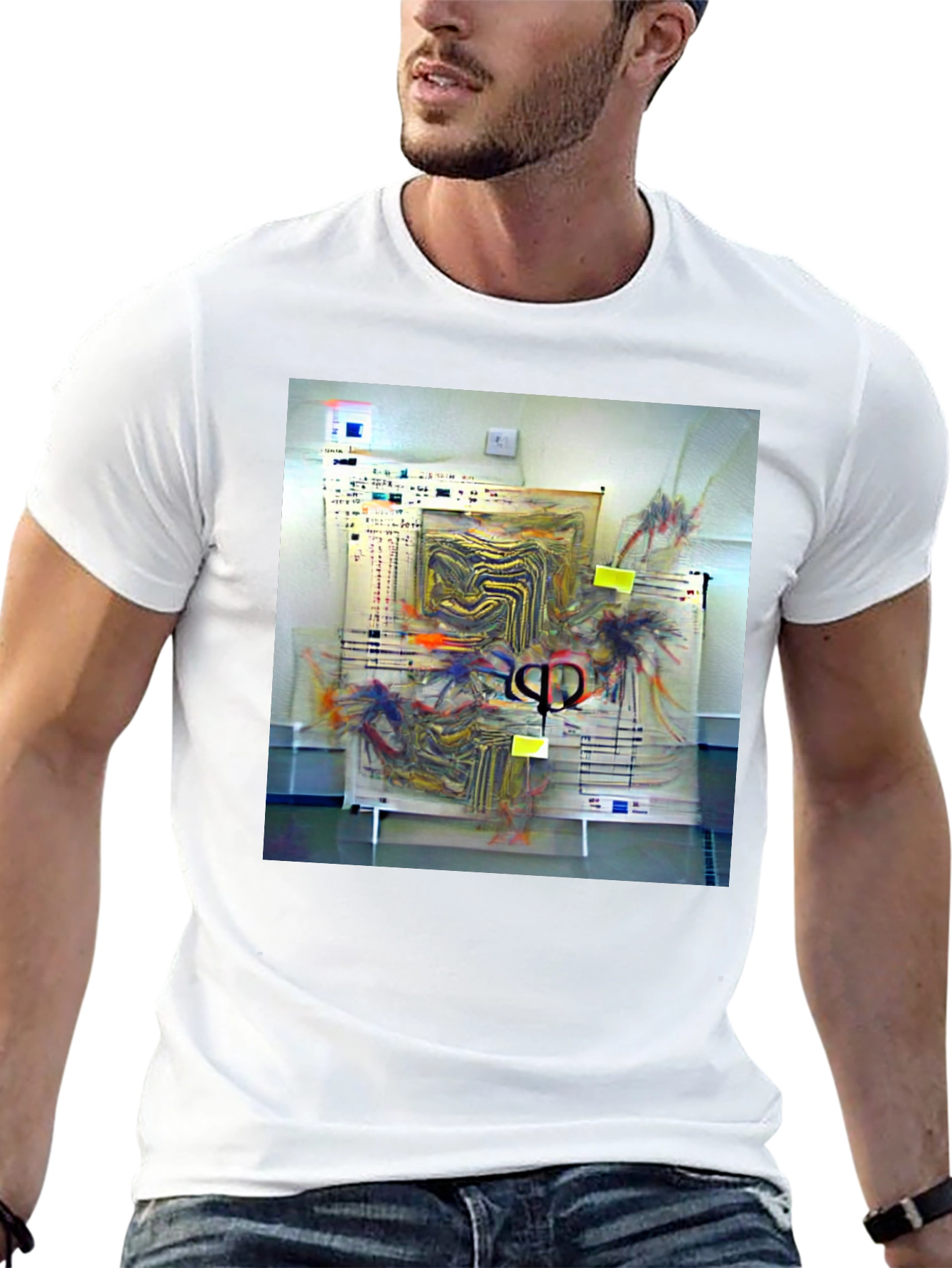 Abstract Art Black T-Shirt