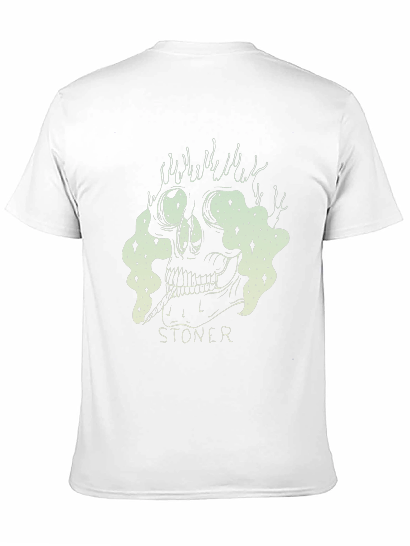 Stoner Skull Graphic Tee - Unisex Black T-Shirt