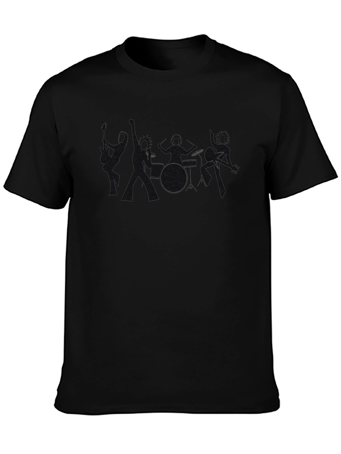 Black Silhouette Graphic Tee