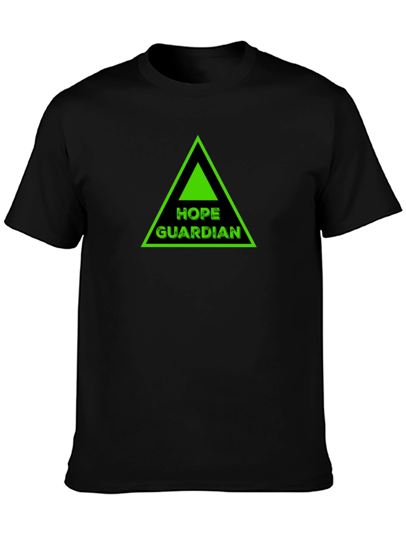 Hope Guardian Graphic Tee - Black Cotton T-Shirt