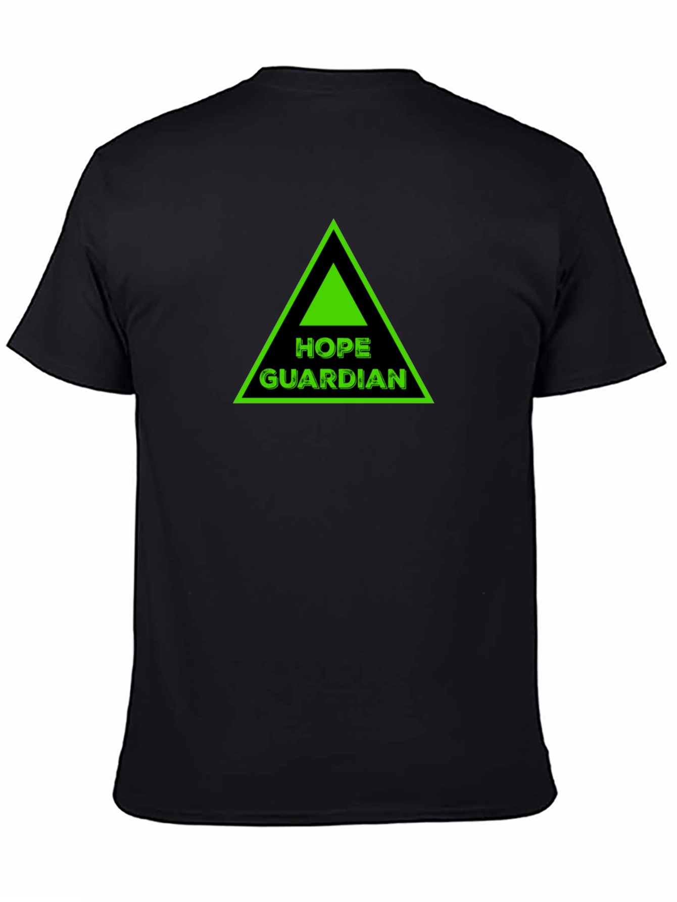 Hope Guardian Graphic Tee - Black Cotton T-Shirt