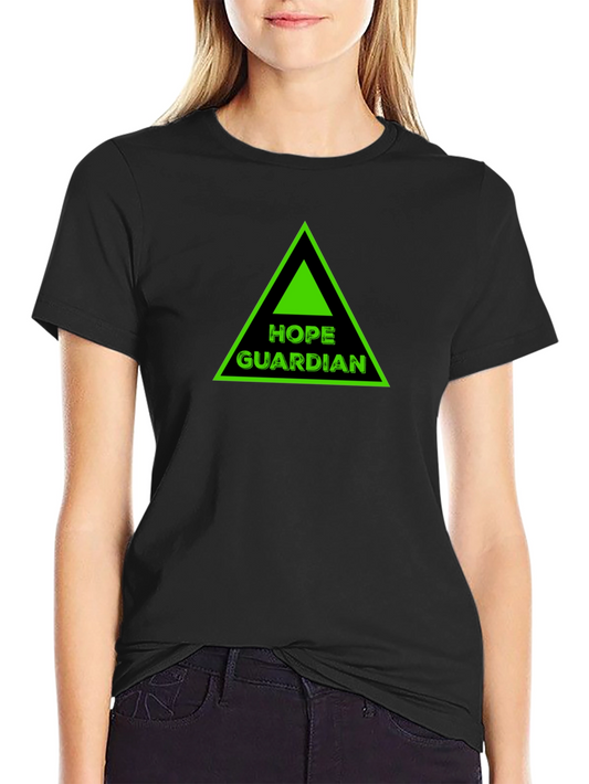 Hope Guardian Graphic Tee - Black Cotton T-Shirt