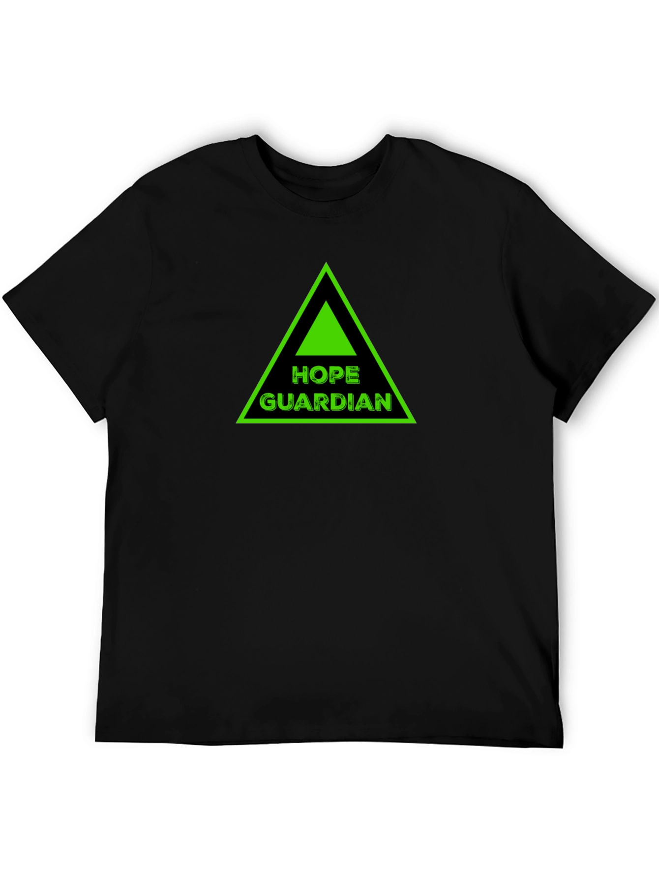 Hope Guardian Graphic Tee - Black Cotton T-Shirt