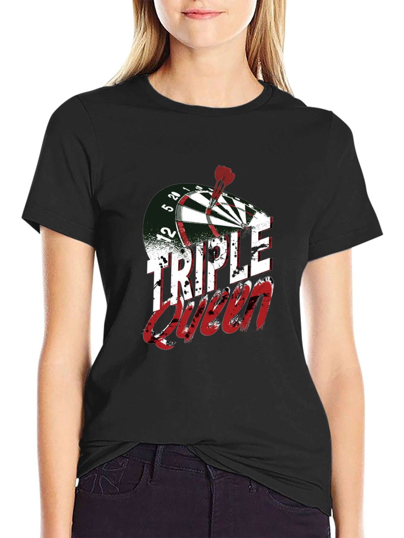 Triple Queen Dart Graphic Tee