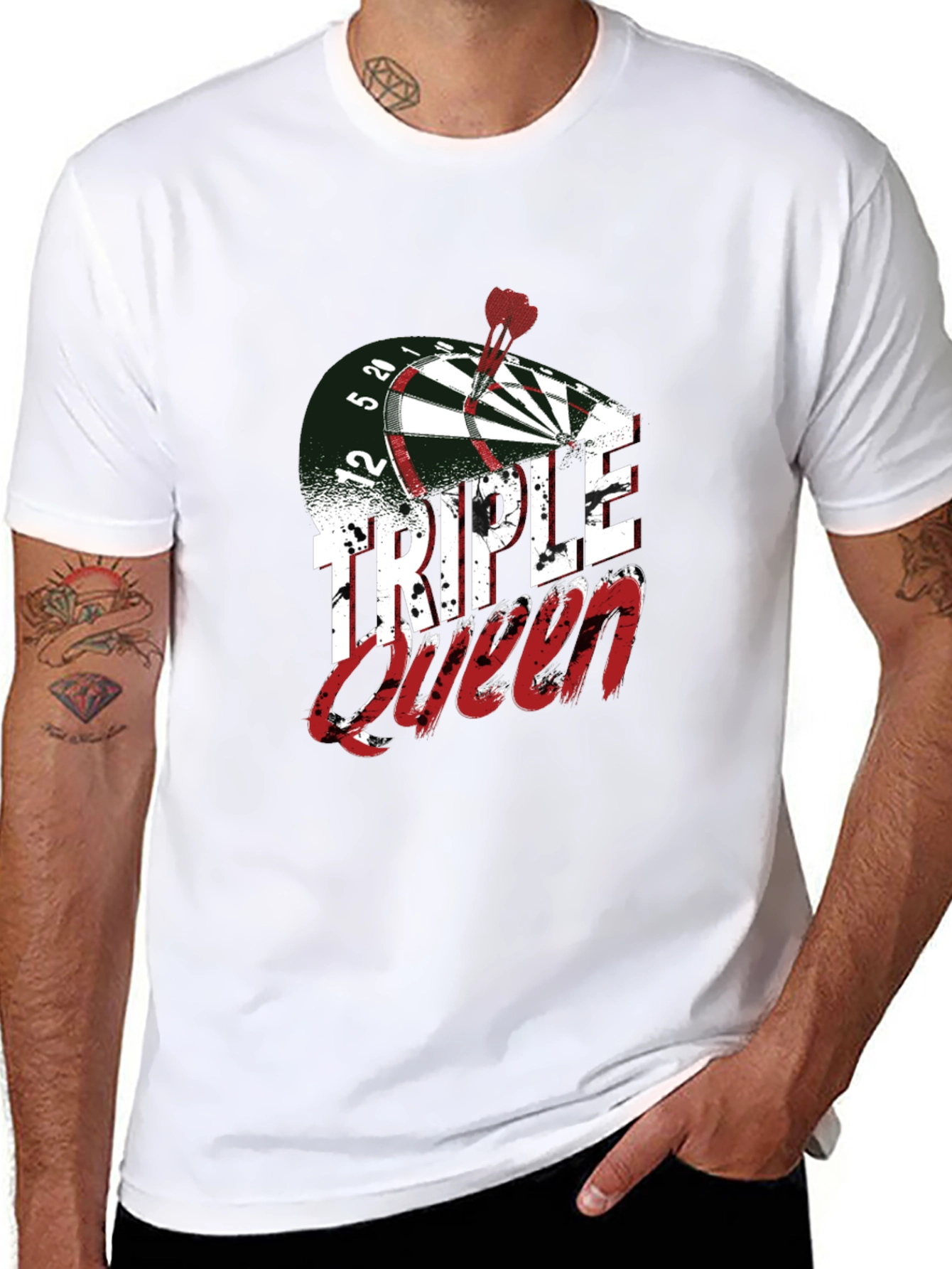 Triple Queen Dart Graphic Tee