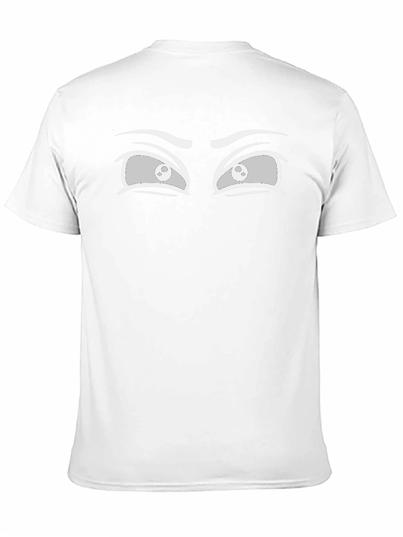 Funny Anime Eyes Graphic Tee - Unisex Black T-Shirt