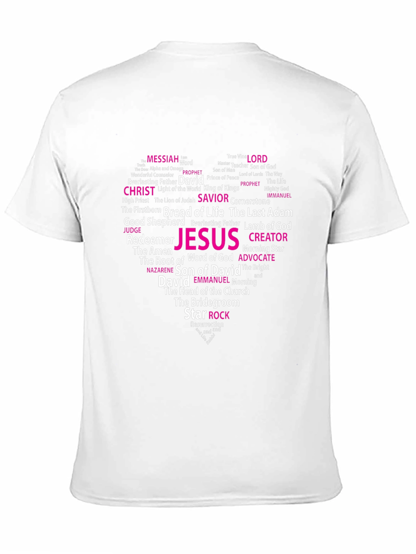Faith Heart T-Shirt: Christian Word Art Tee