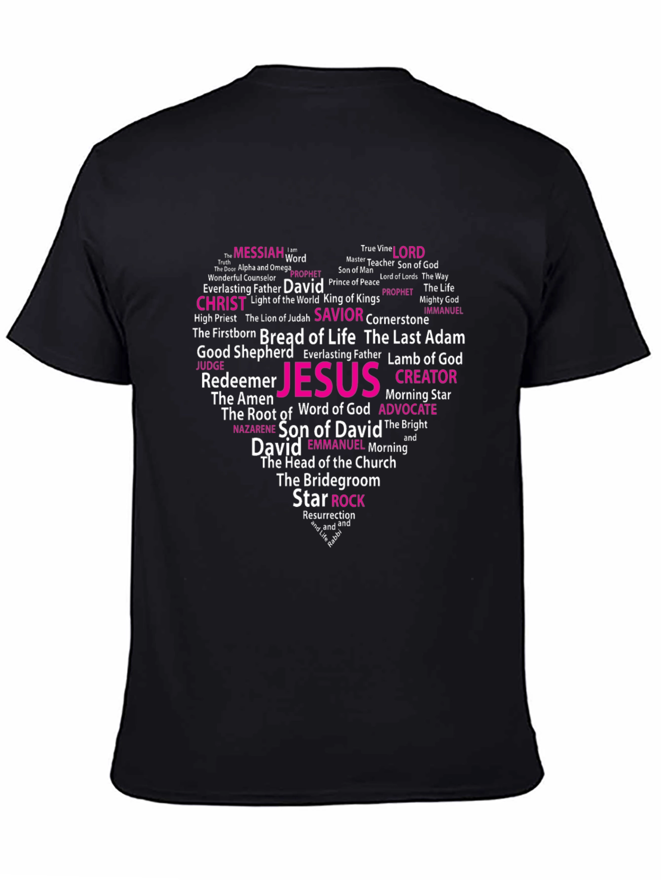 Faith Heart T-Shirt: Christian Word Art Tee