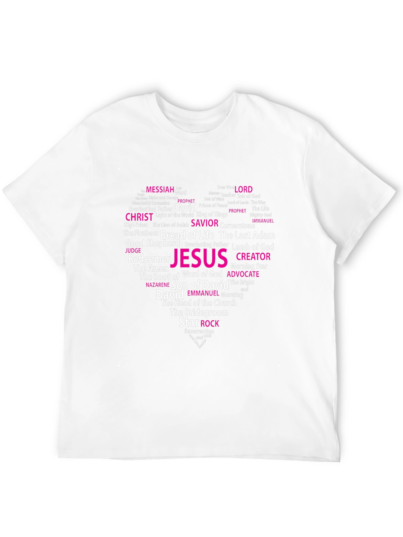 Faith Heart T-Shirt: Christian Word Art Tee