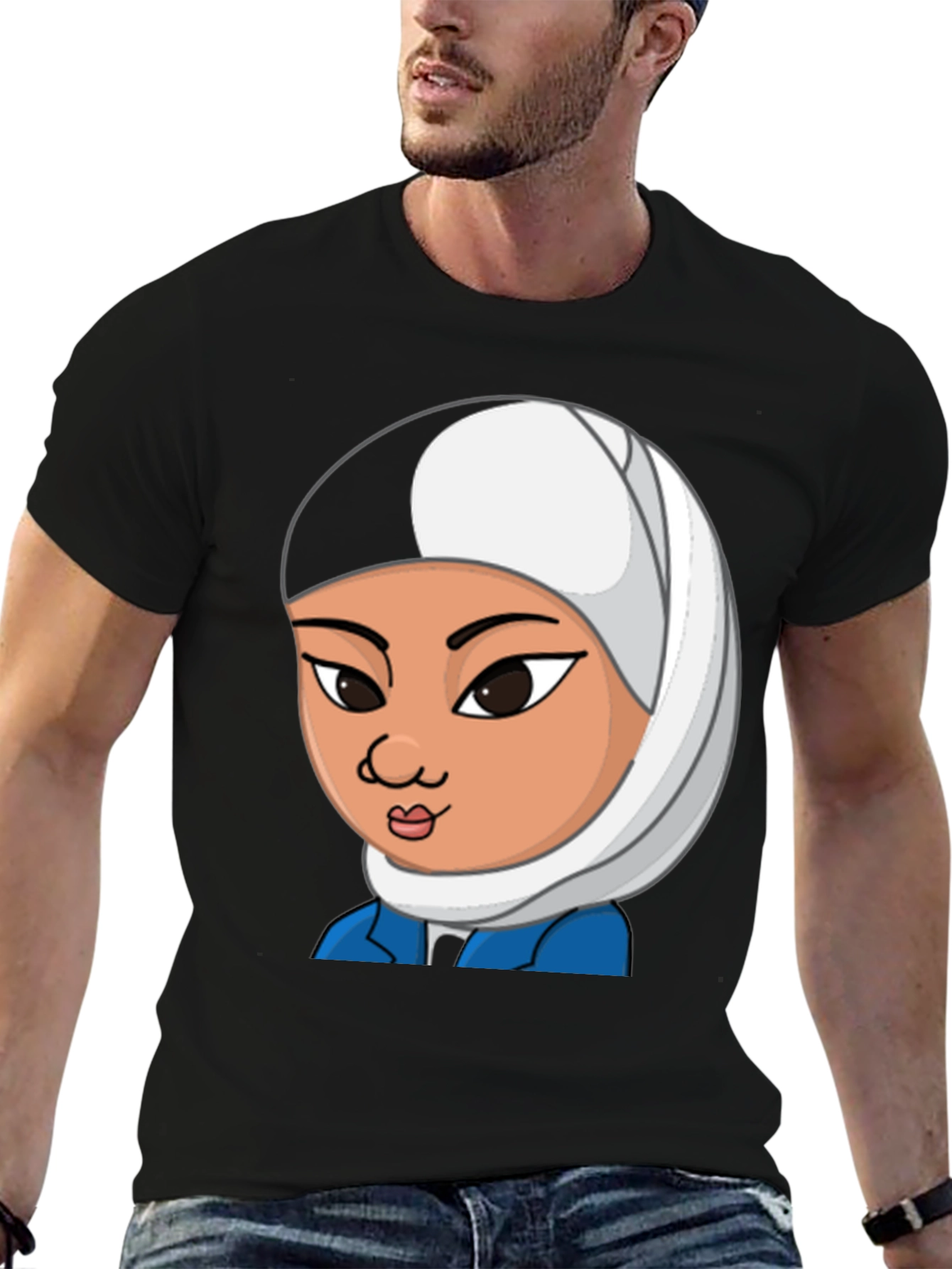 Cartoon Avatar T-Shirt - Black