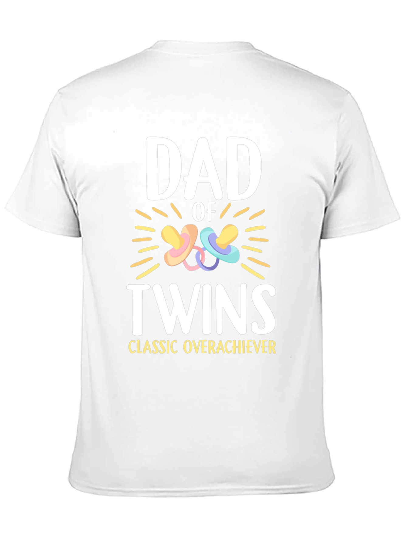 Dad of Twins T-Shirt - Classic Overachiever Tee