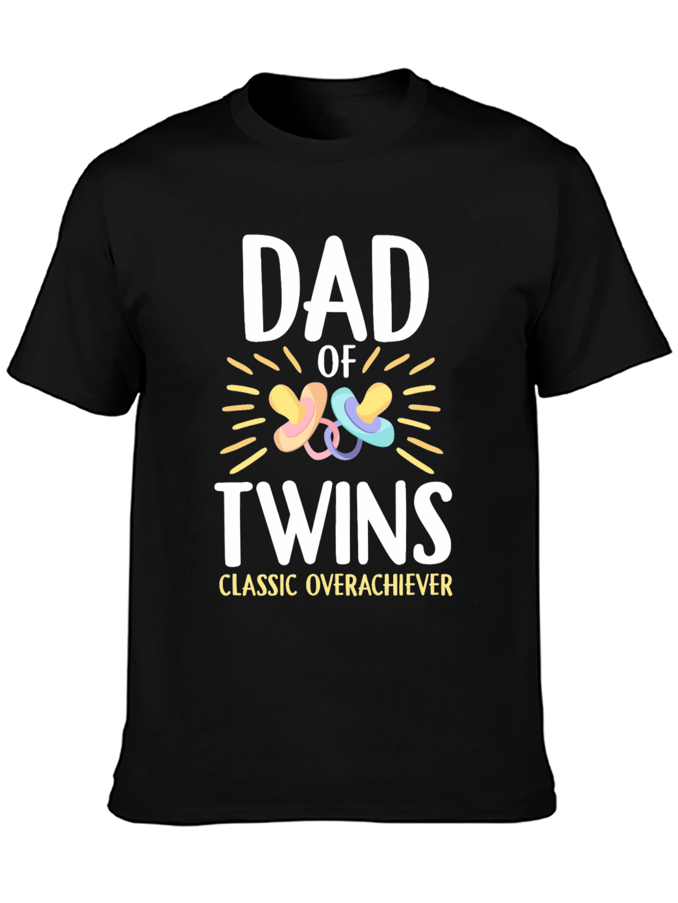 Dad of Twins T-Shirt - Classic Overachiever Tee