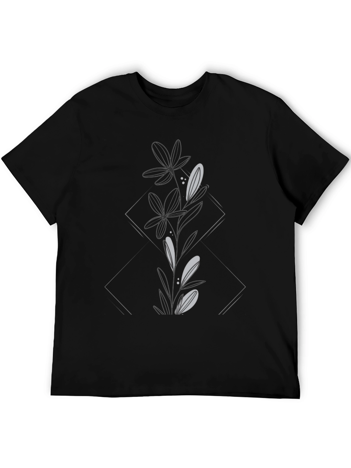 Botanical Graphic Tee - Black