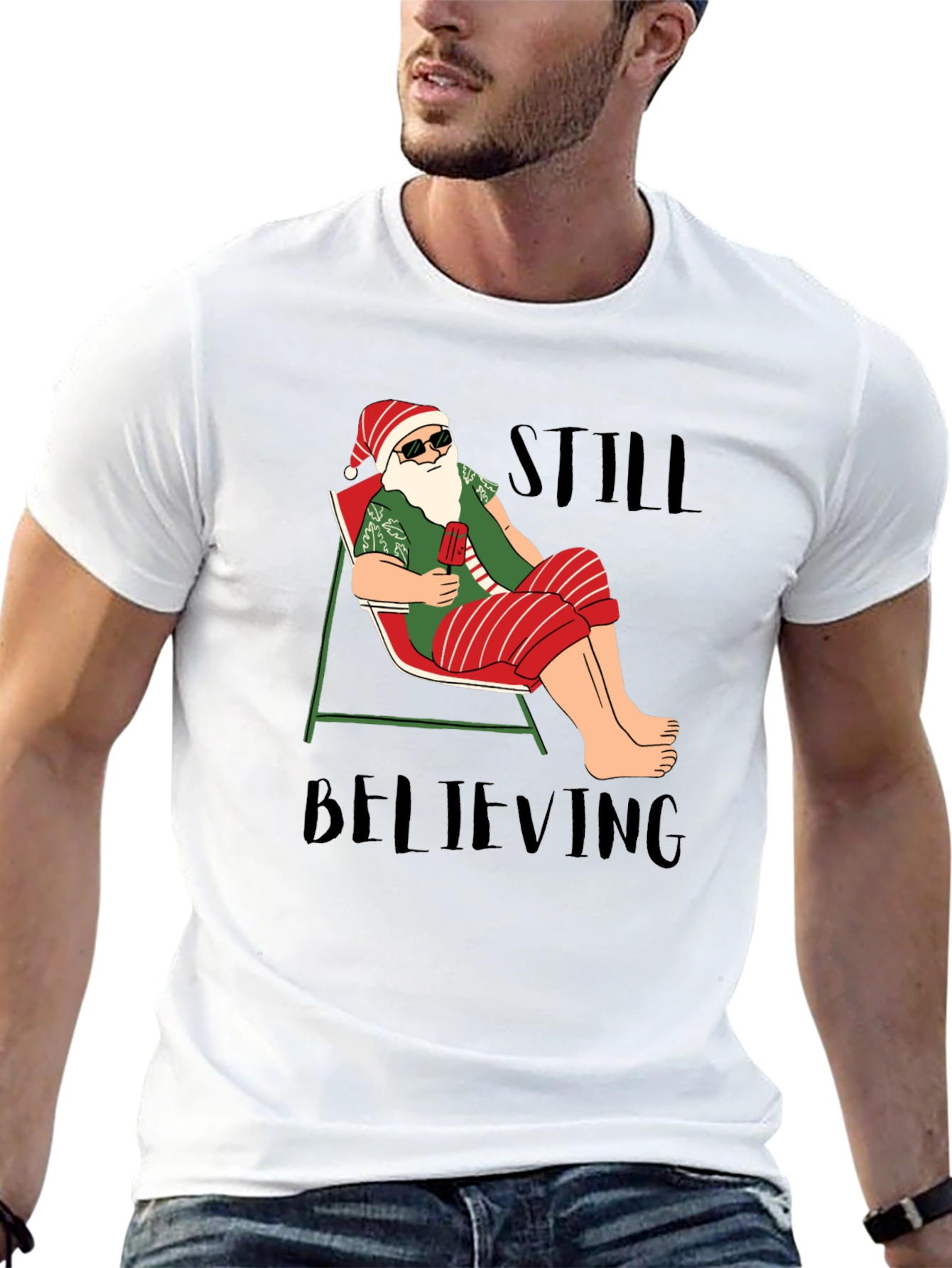 Still Believing Santa T-Shirt - Summer Holiday