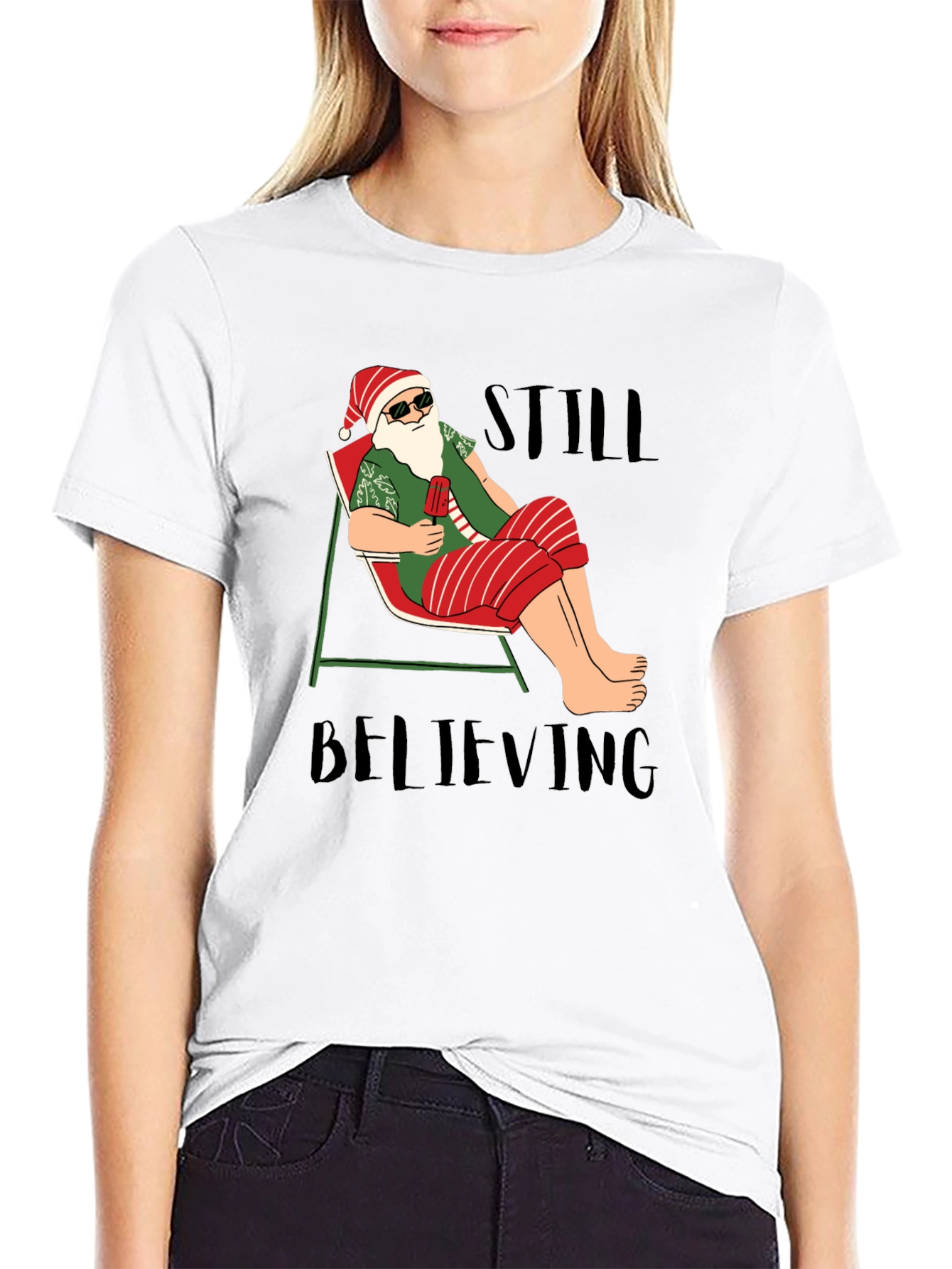 Still Believing Santa T-Shirt - Summer Holiday
