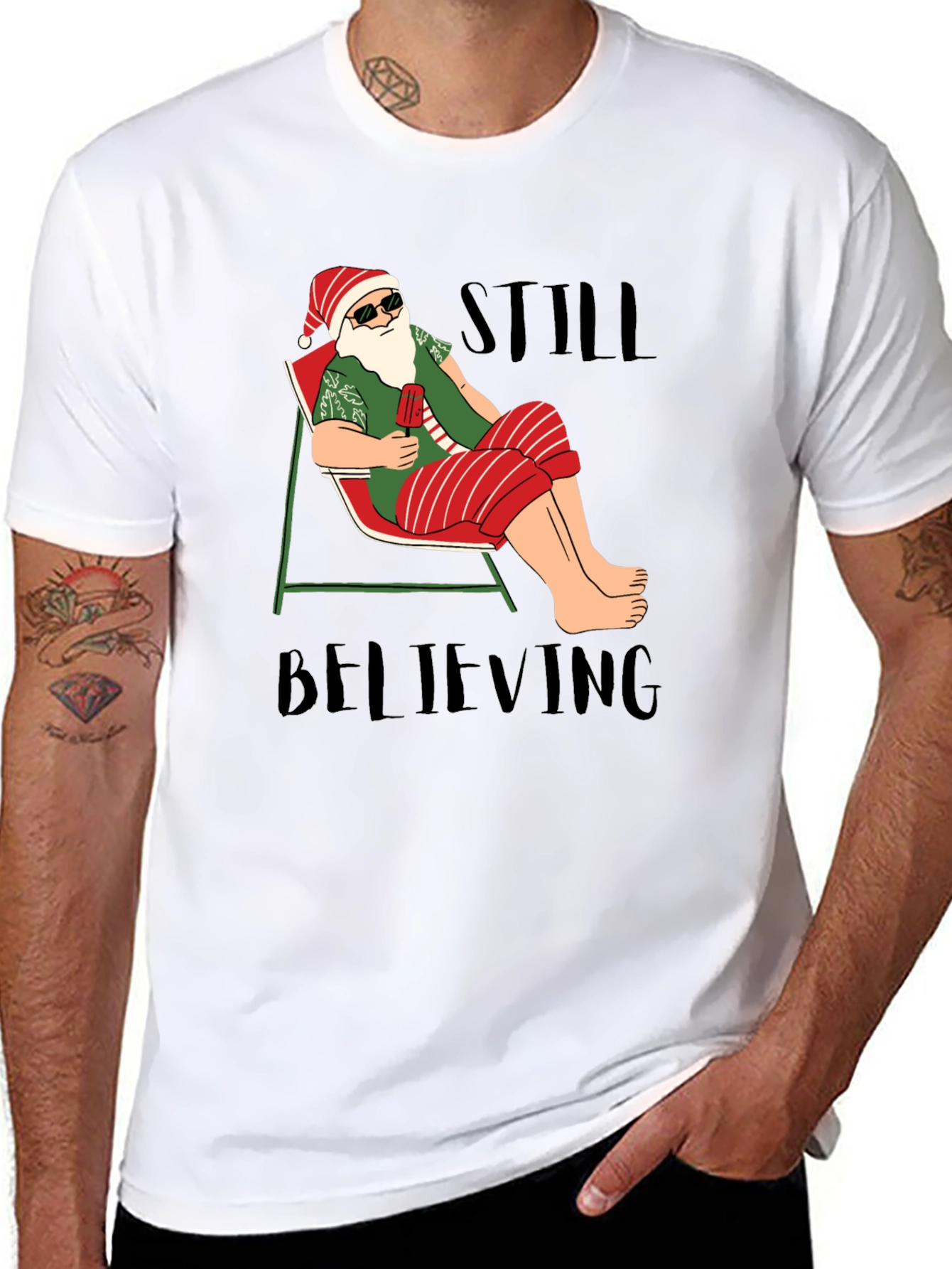 Still Believing Santa T-Shirt - Summer Holiday
