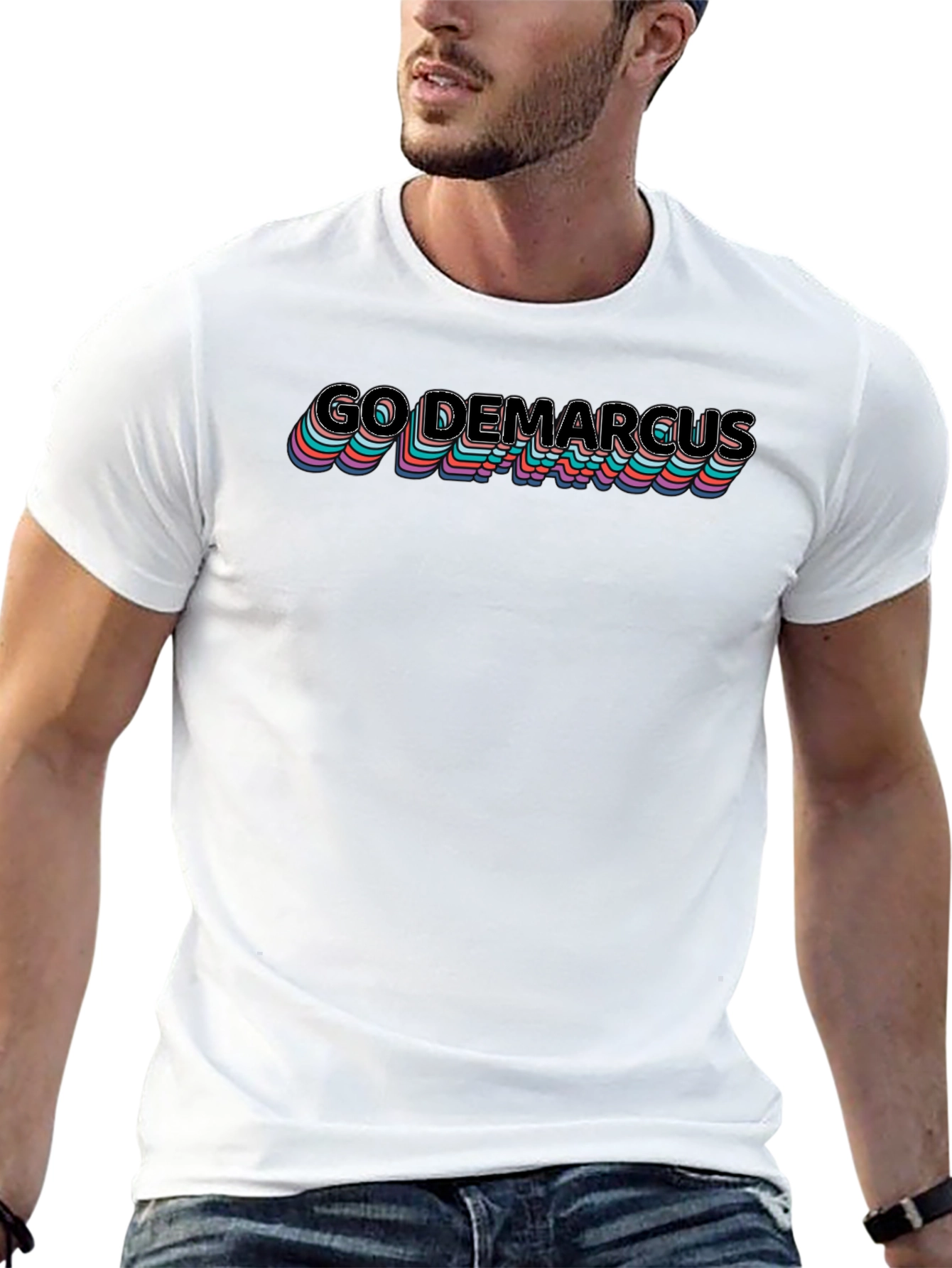 Go DeMarcus Retro T-Shirt - Black Cotton Tee