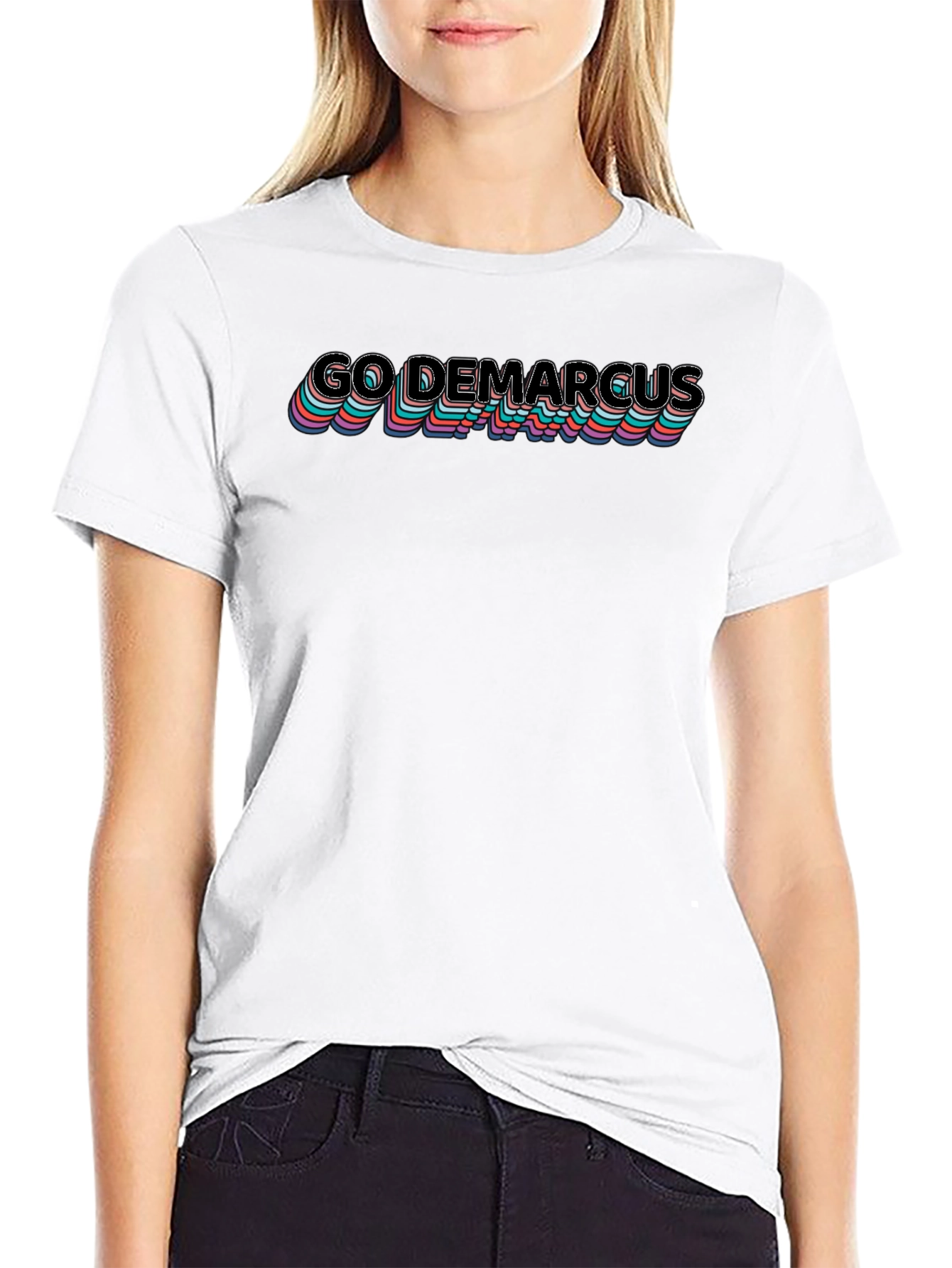 Go DeMarcus Retro T-Shirt - Black Cotton Tee