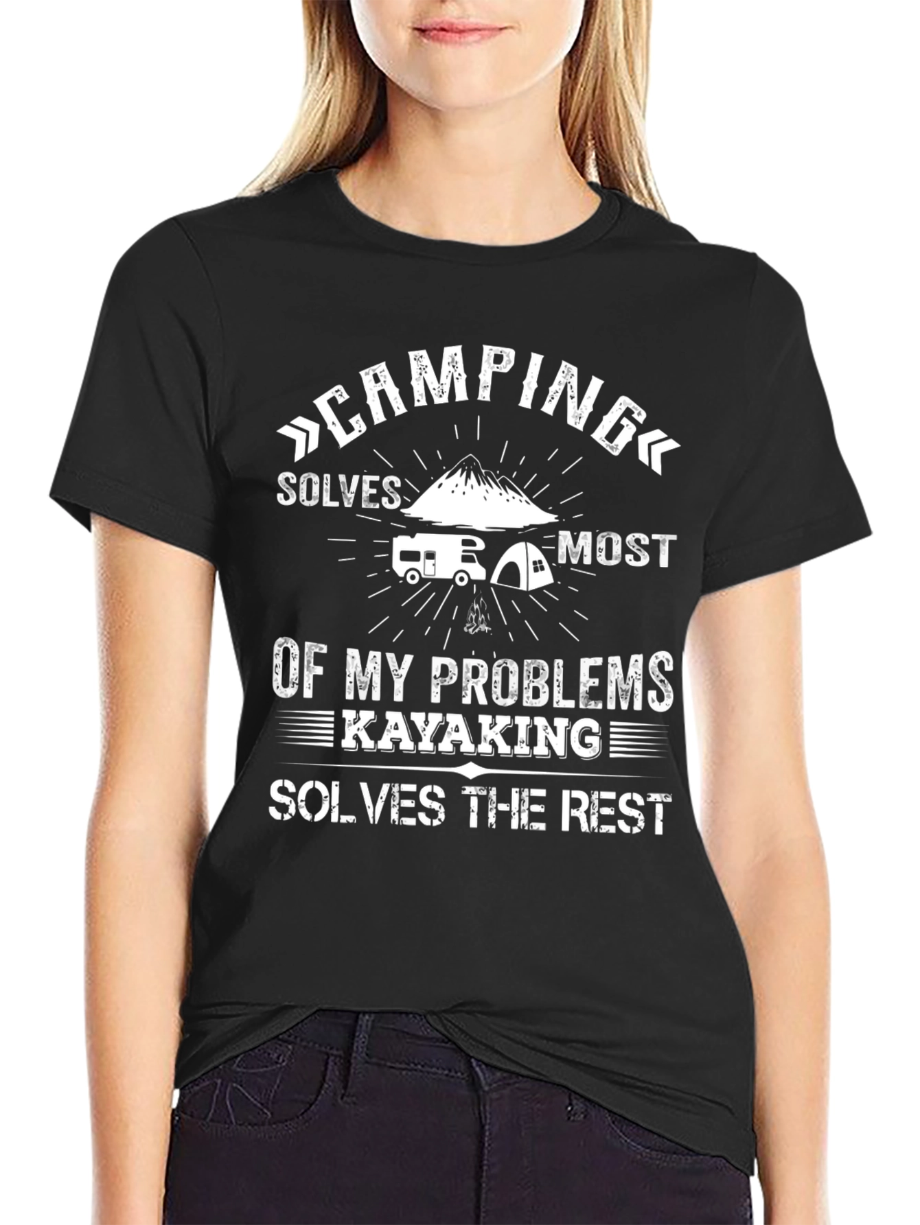 Camping & Kayaking Solve My Problems T-Shirt