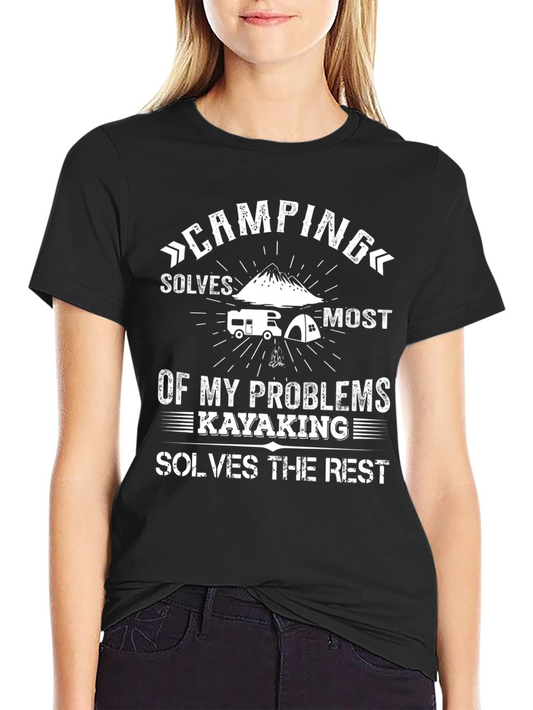 Camping & Kayaking Solve My Problems T-Shirt