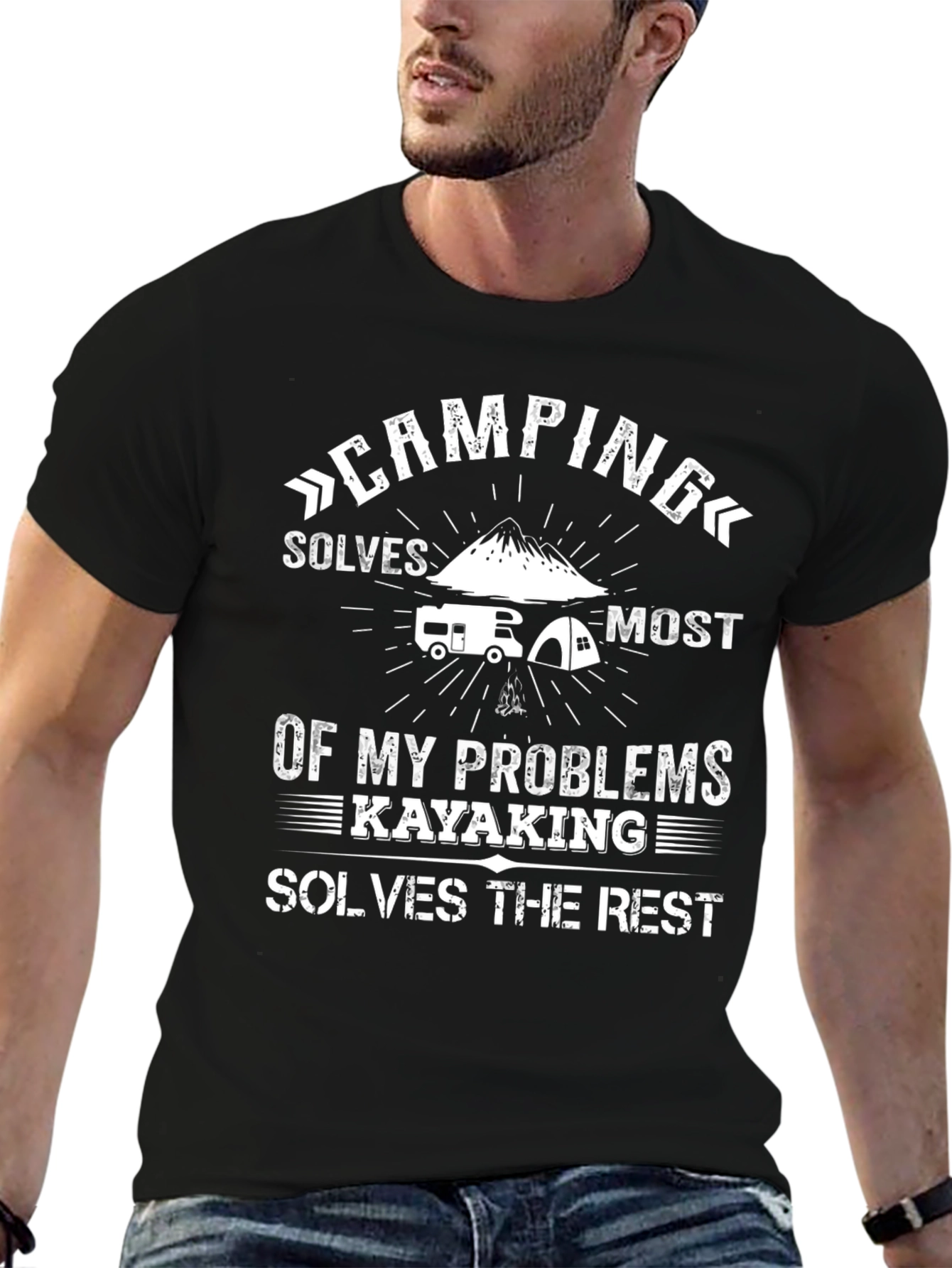 Camping & Kayaking Solve My Problems T-Shirt