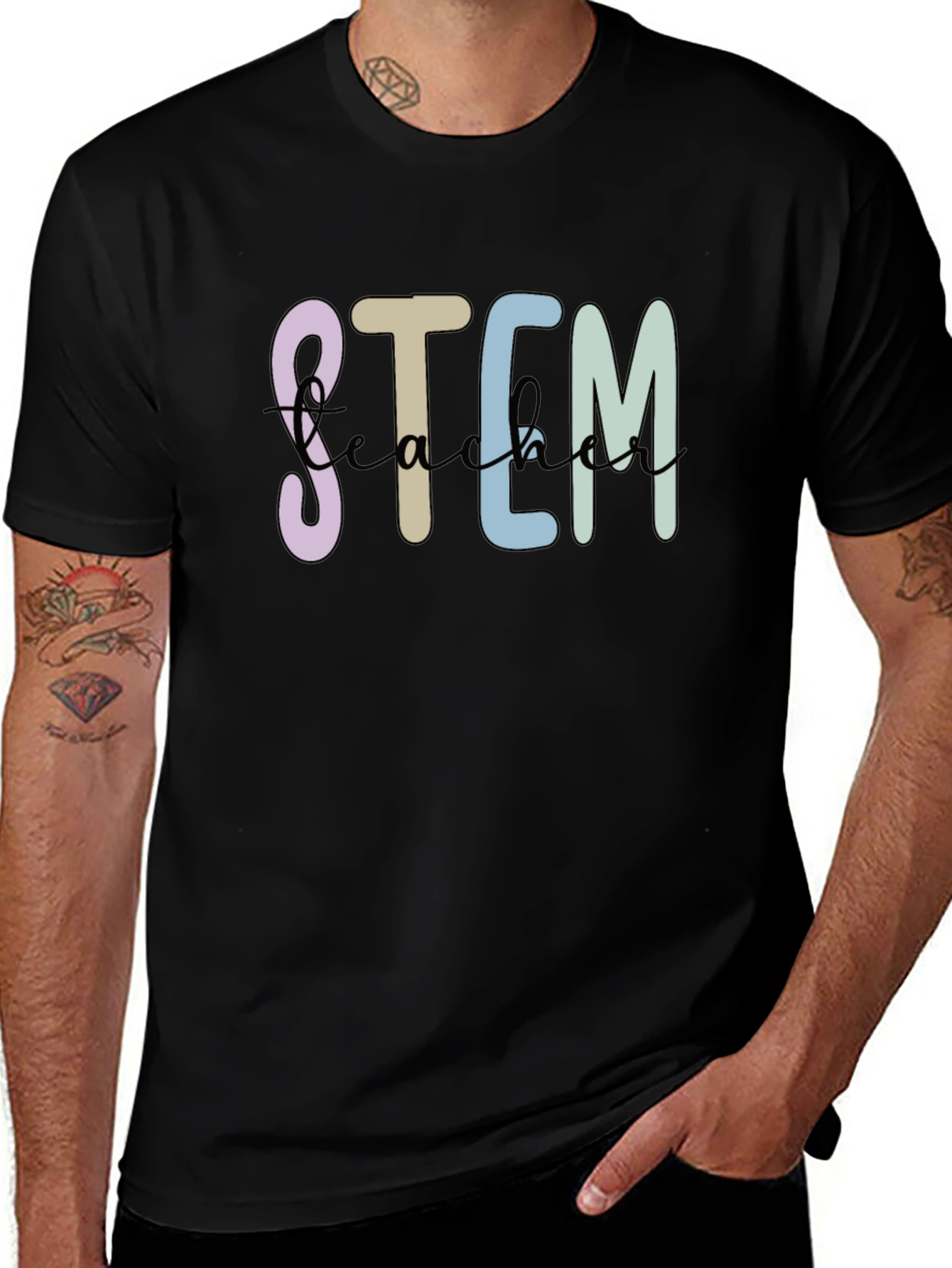 STEM Teacher Black T-Shirt