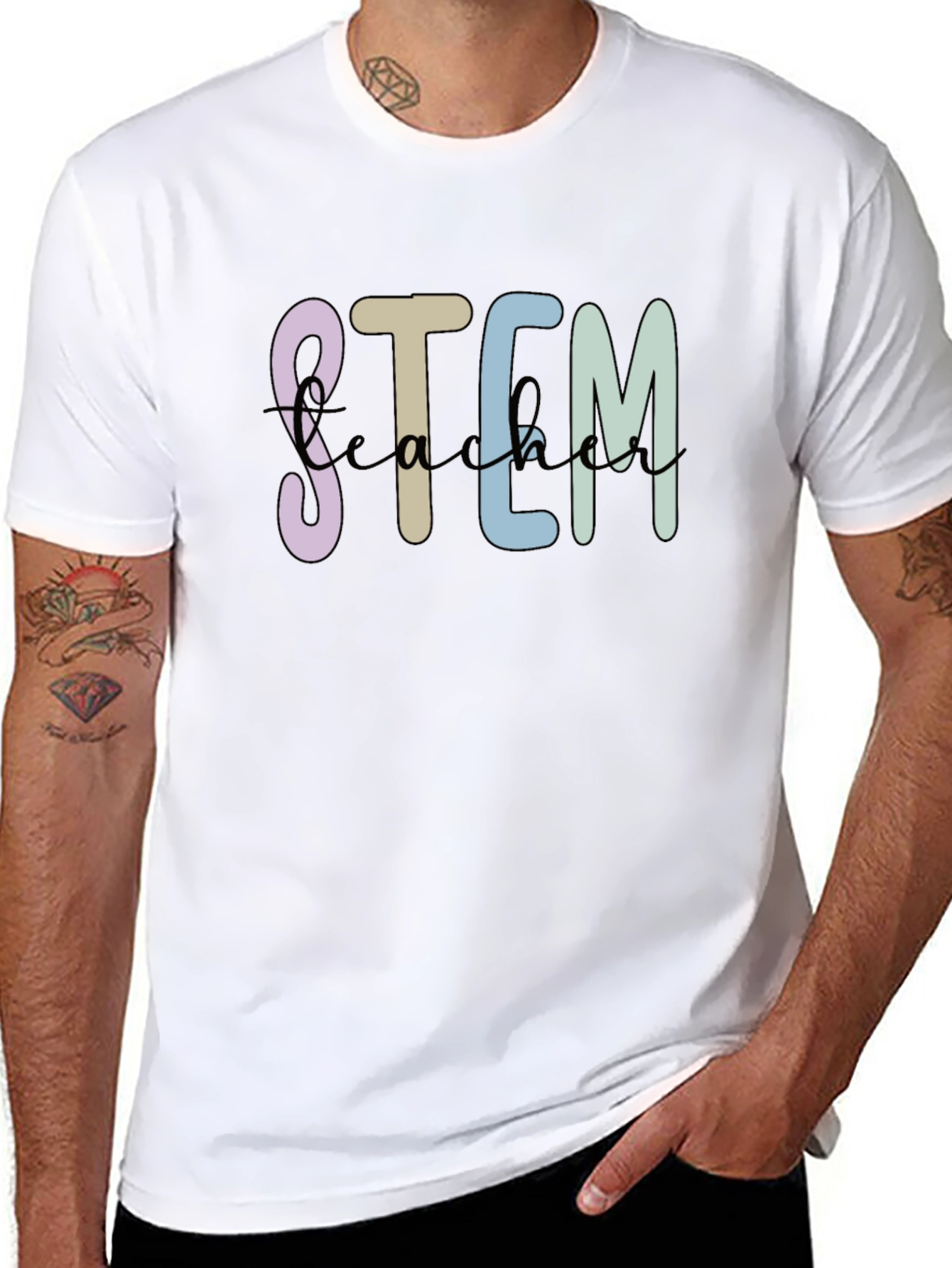 STEM Teacher Black T-Shirt